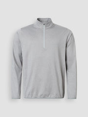 Jr Cradoc halfzip fleece - lt.greymelange