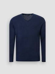 Jr Liffin V-neck pullover - navy