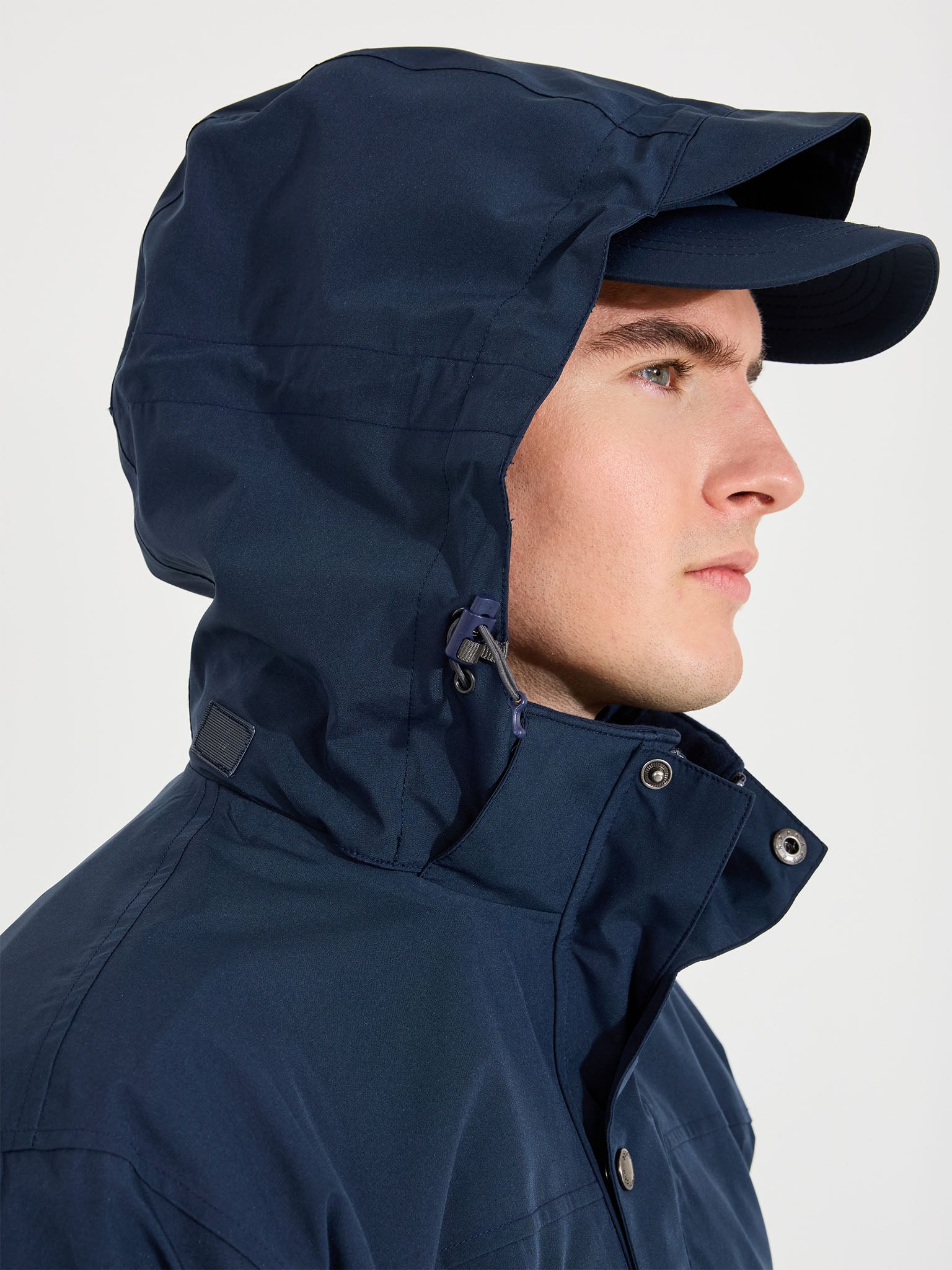 Men's Staff 3-in-1 Waterproof Golf Rain Jacket – Navy – Abacus