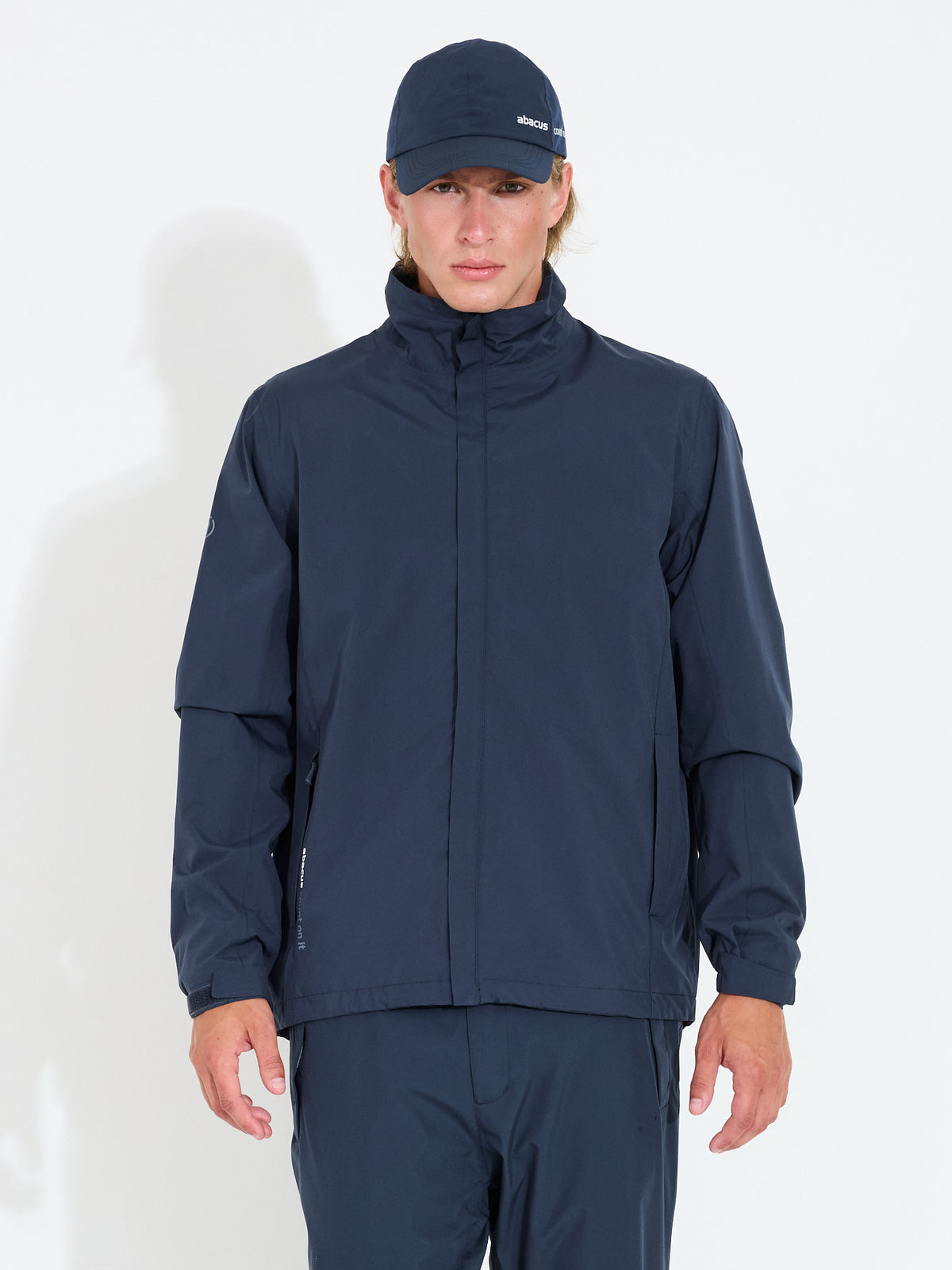 Mens Links stretch rainjacket - navy-1