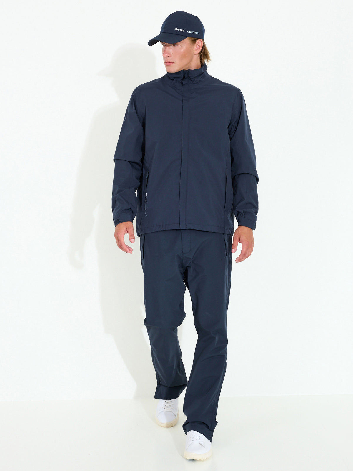 Mens Links stretch rainjacket - navy-3