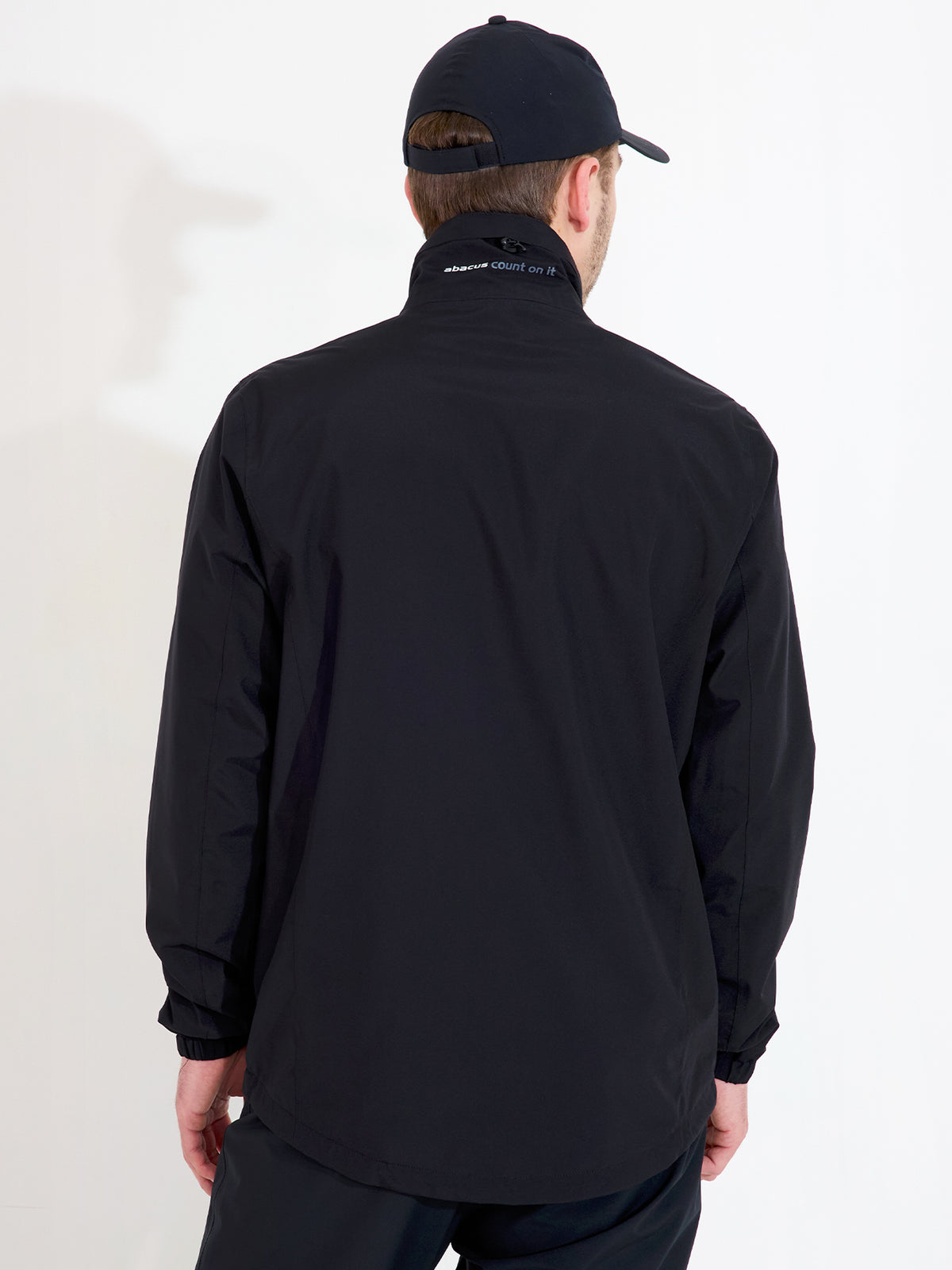 Mens Links stretch rainjacket - black-2