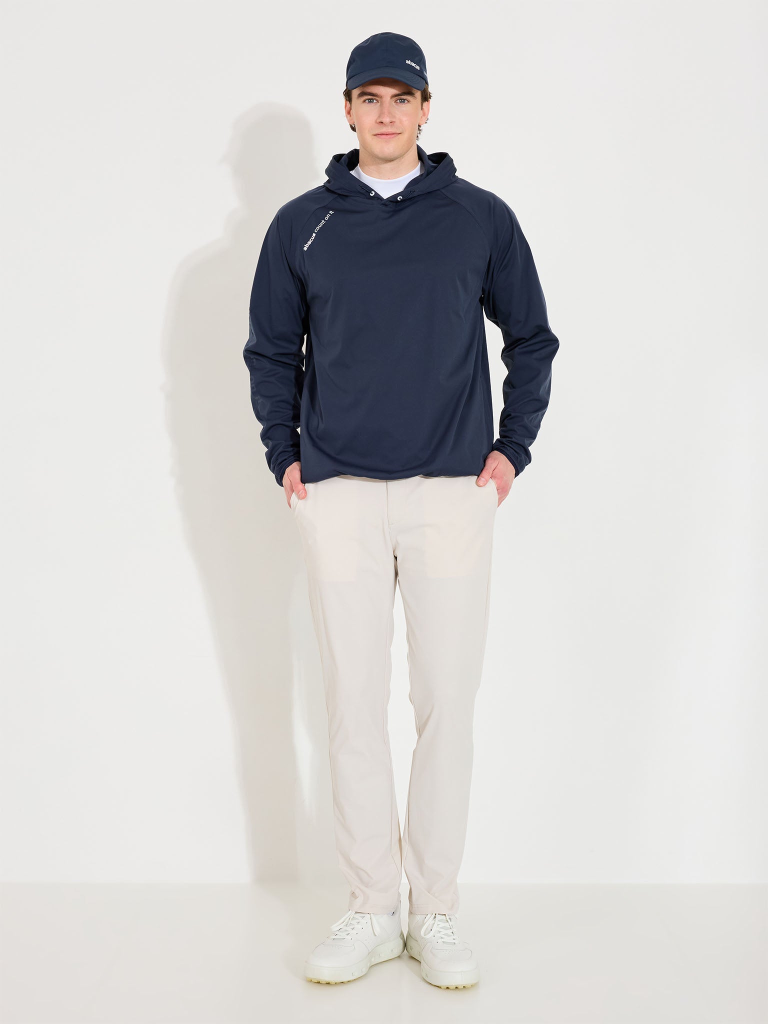 Mens Bounce waterproof hoodie - navy-5