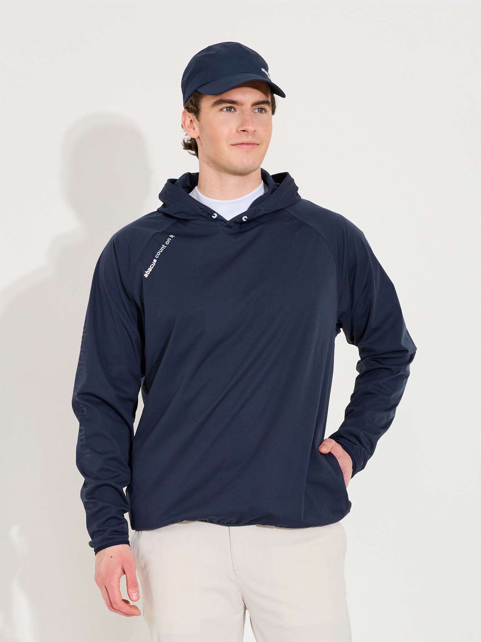 Mens Bounce waterproof hoodie - navy
