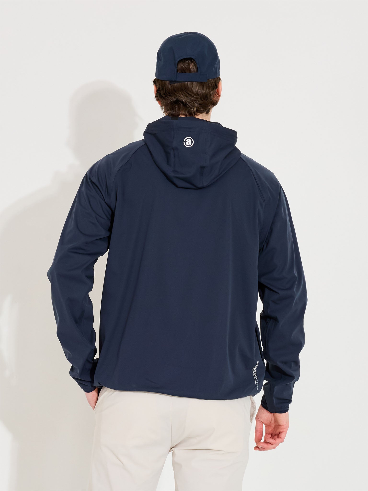Mens Bounce waterproof hoodie - navy