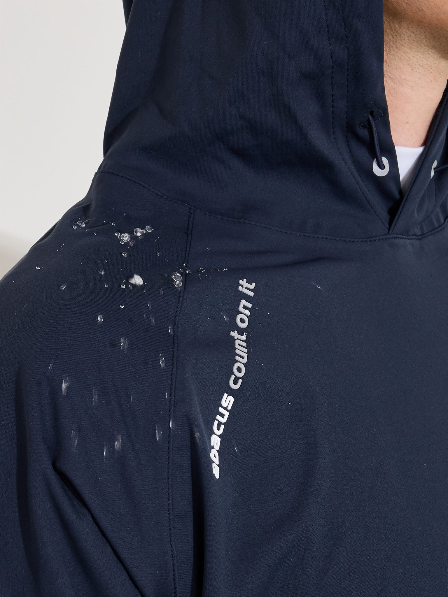 Mens Bounce waterproof hoodie - navy-7