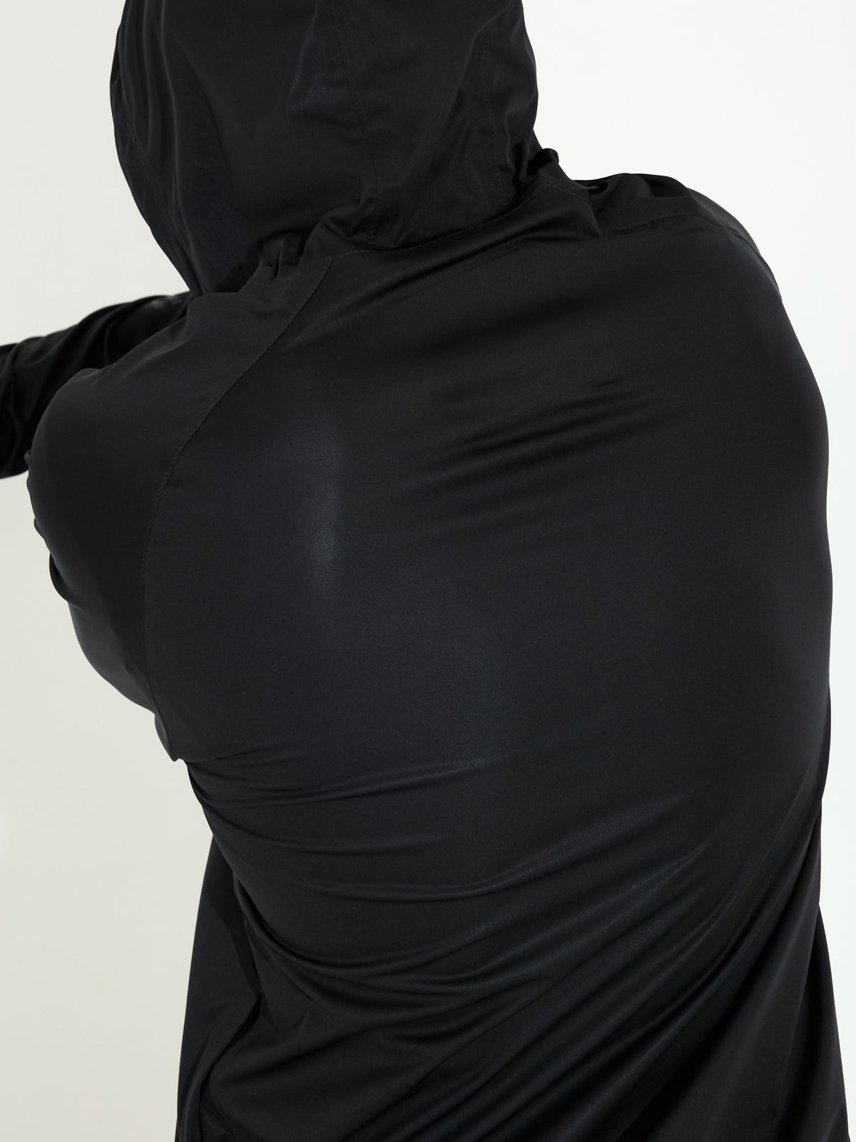 Mens Bounce waterproof hoodie - black-4