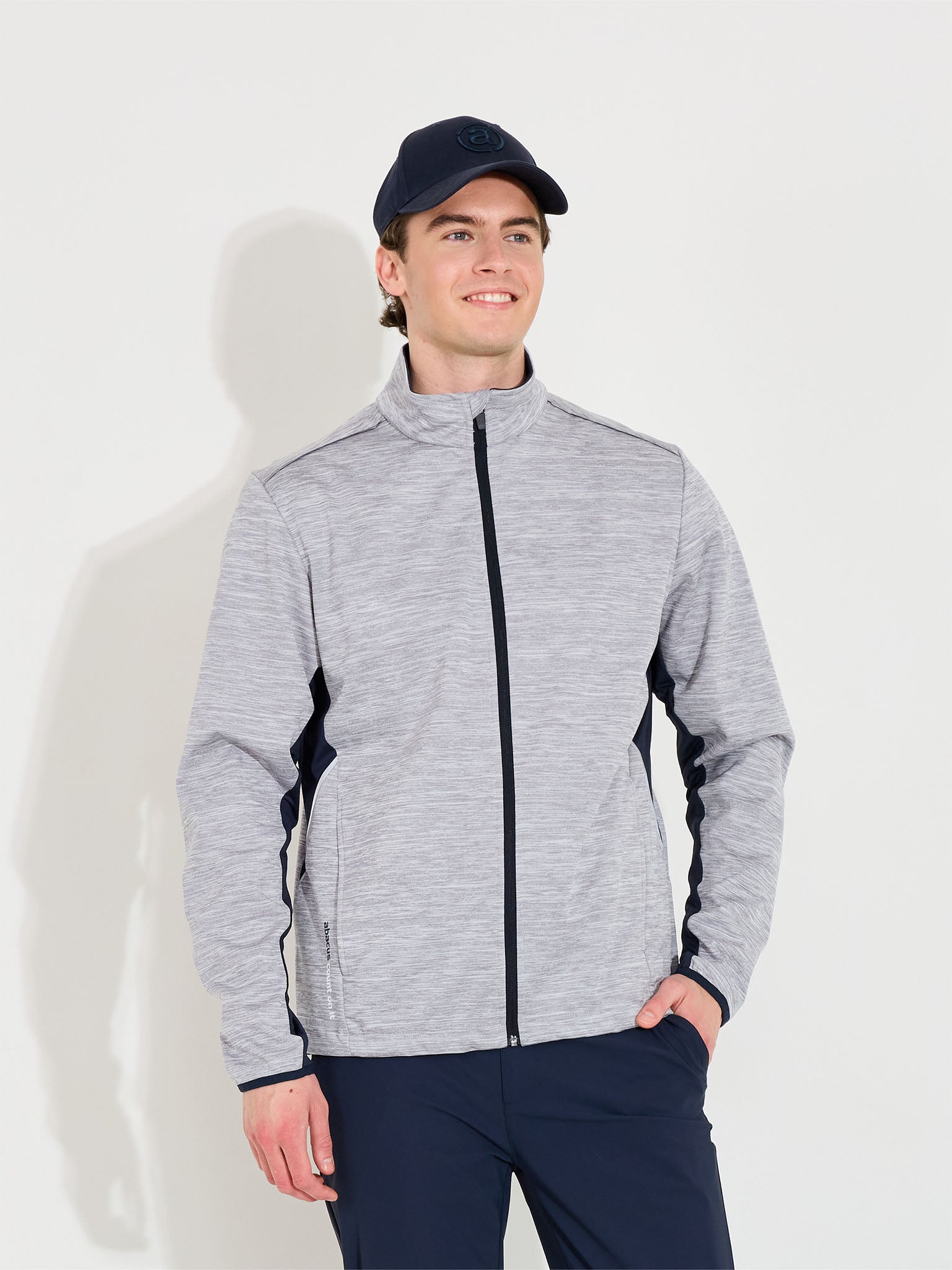 Mens Kingsbarns hybrid jacket - lt.greymelange