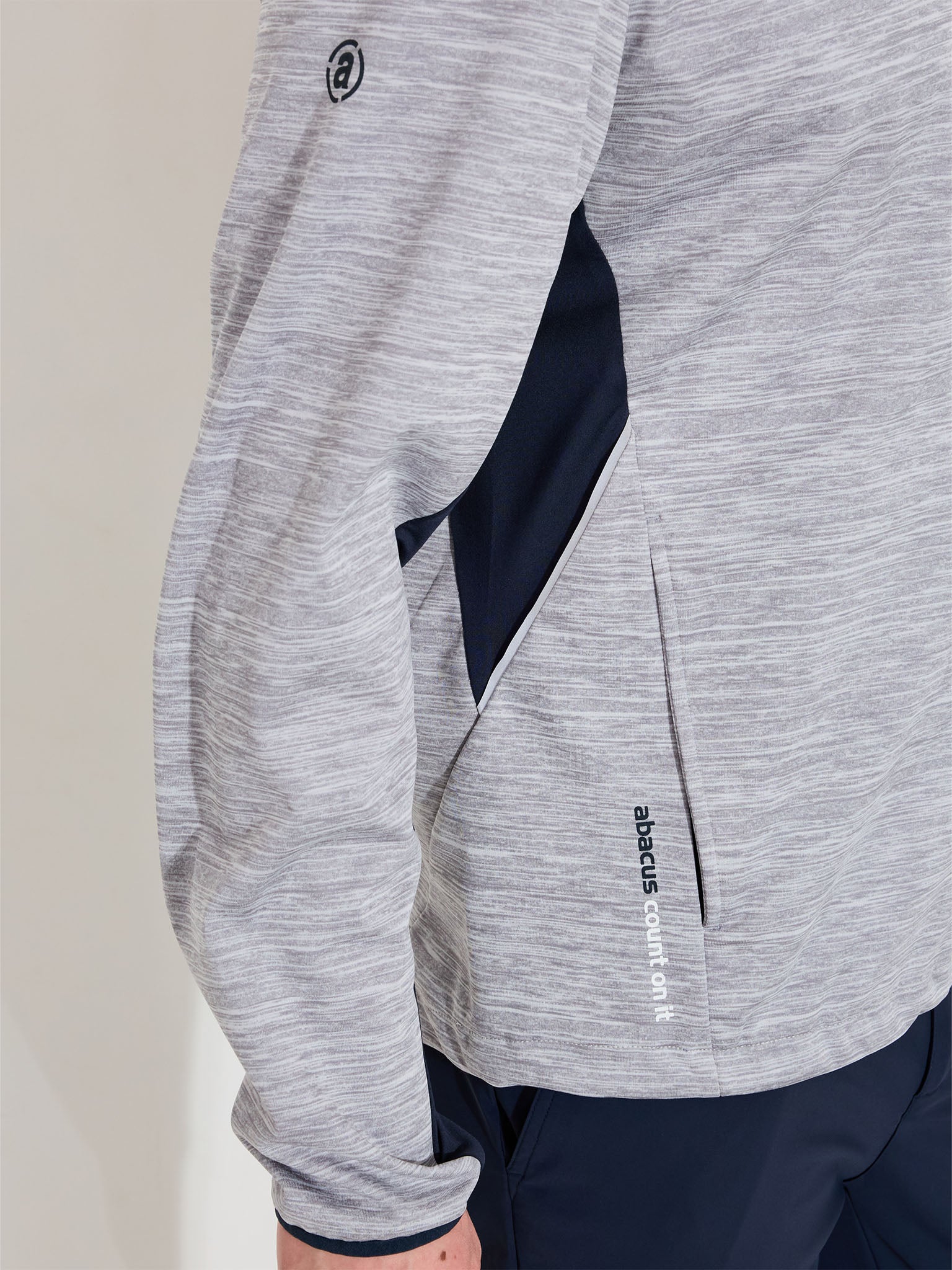 Mens Kingsbarns hybrid jacket - lt.greymelange-3