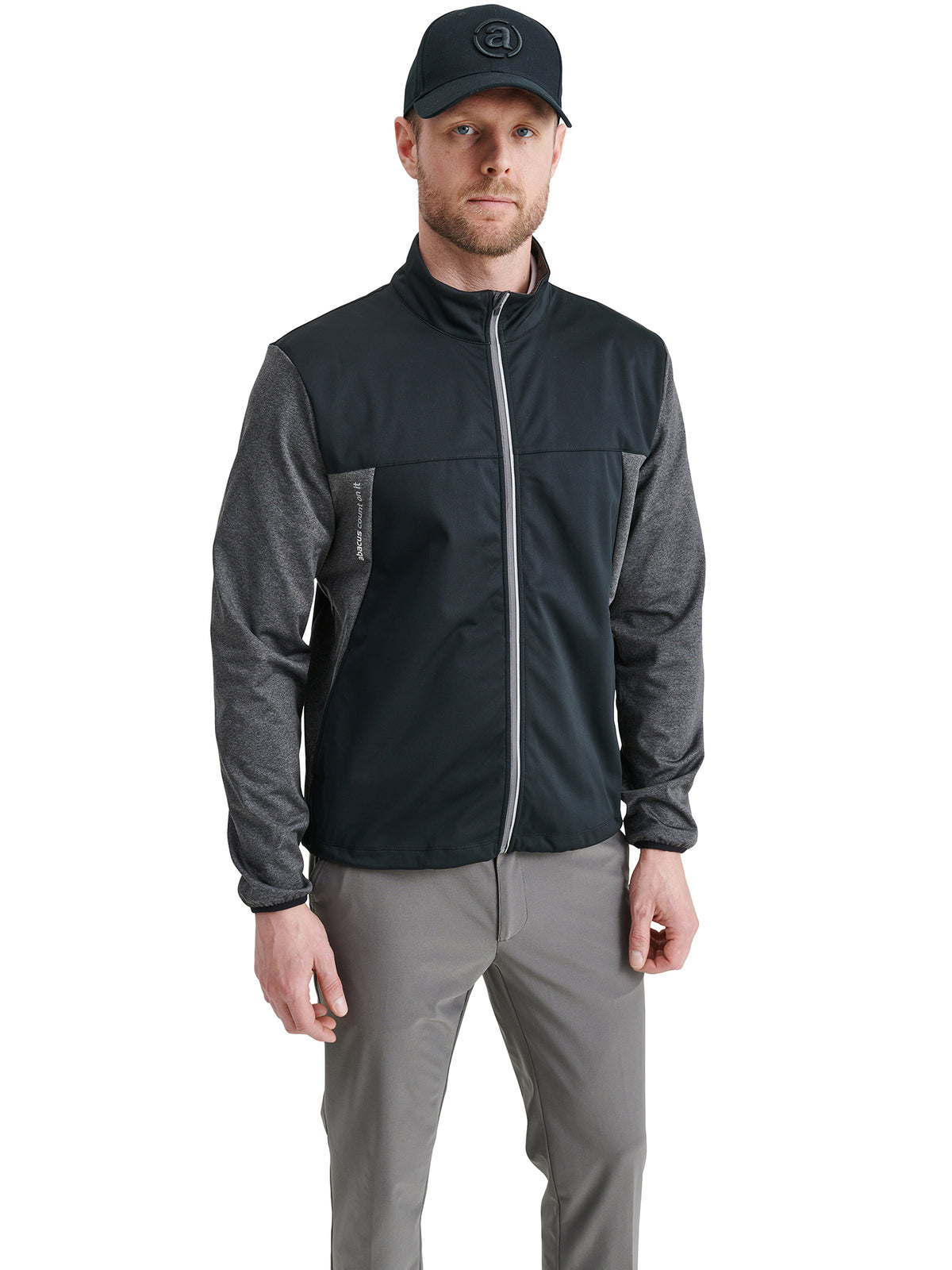 Mens Dornoch softshell hybrid  jacket - dk.greymelange-1