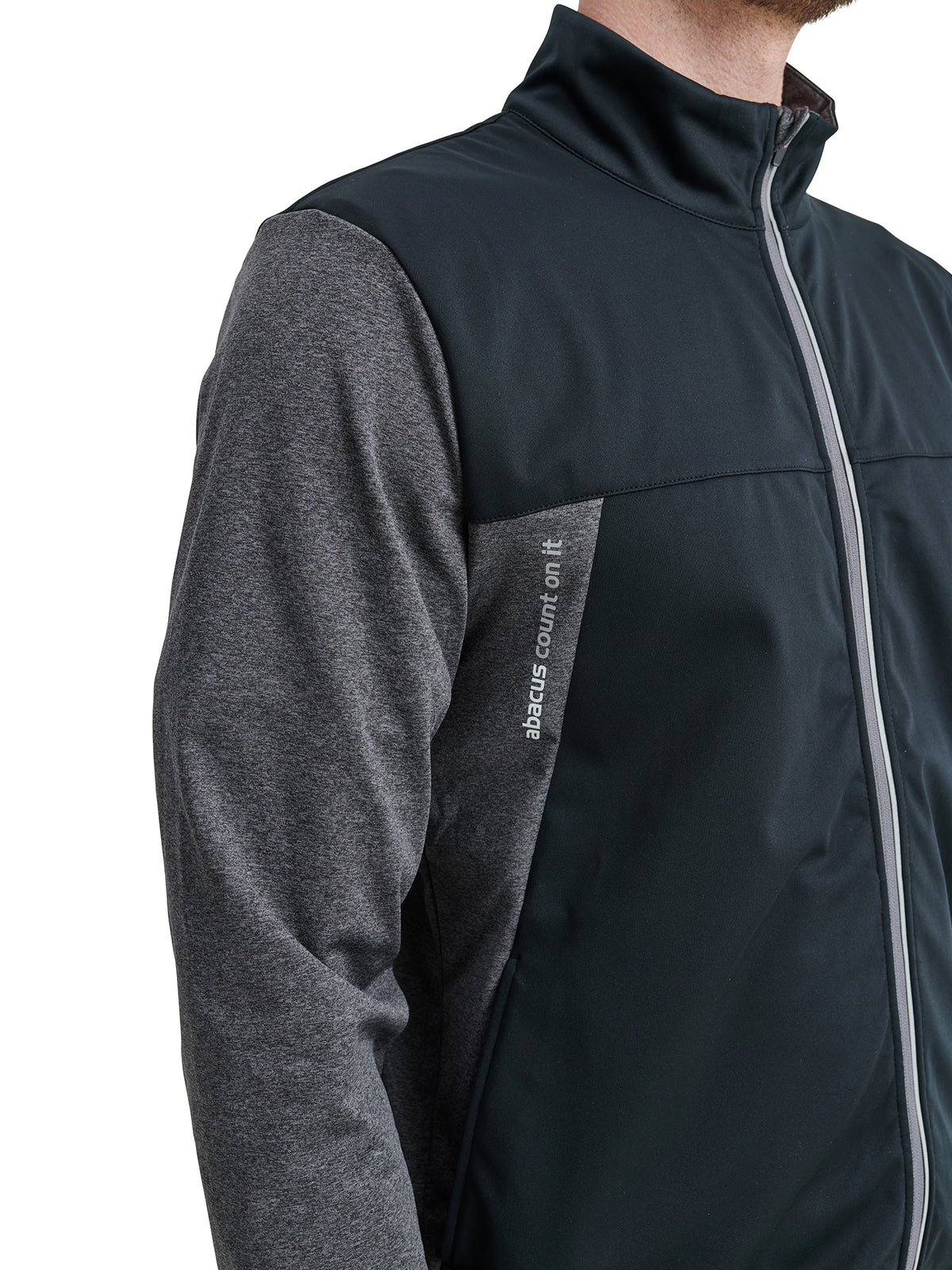 Mens Dornoch softshell hybrid  jacket - dk.greymelange-5