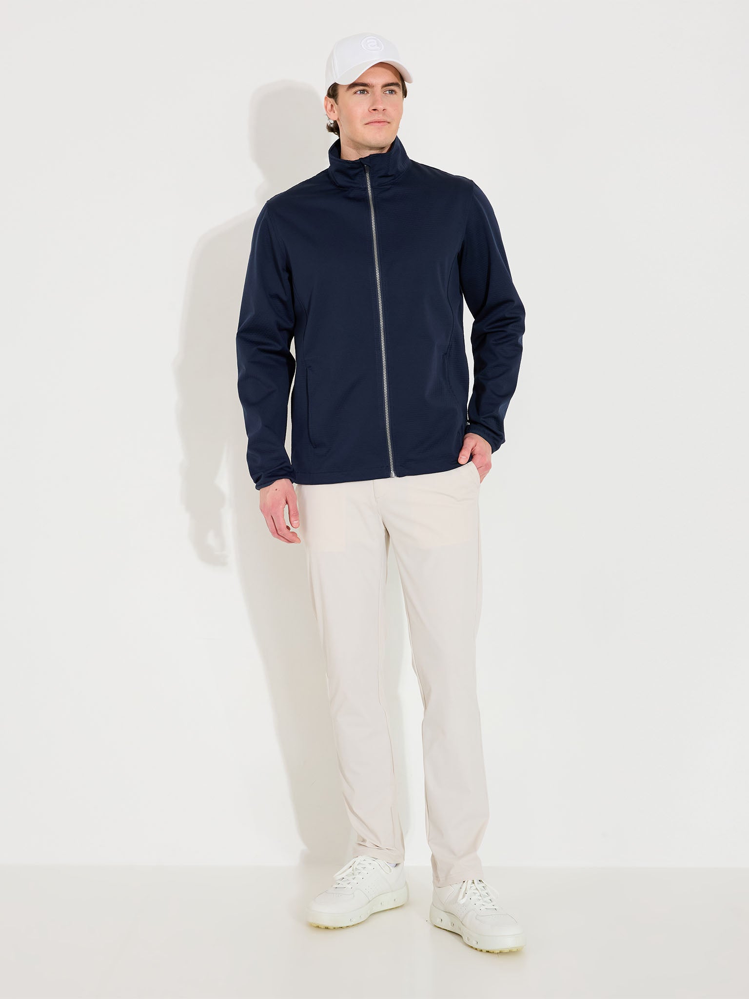 Mens Lytham softshell jacket - navy-4