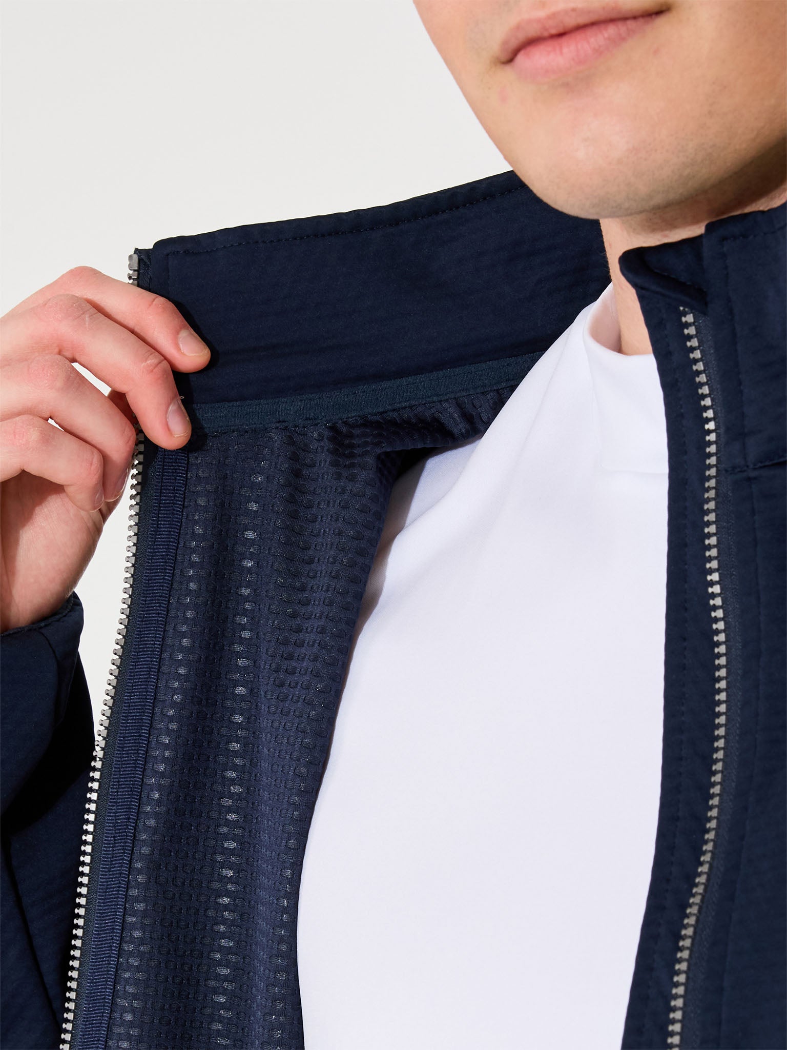 Mens Lytham softshell jacket - navy-3