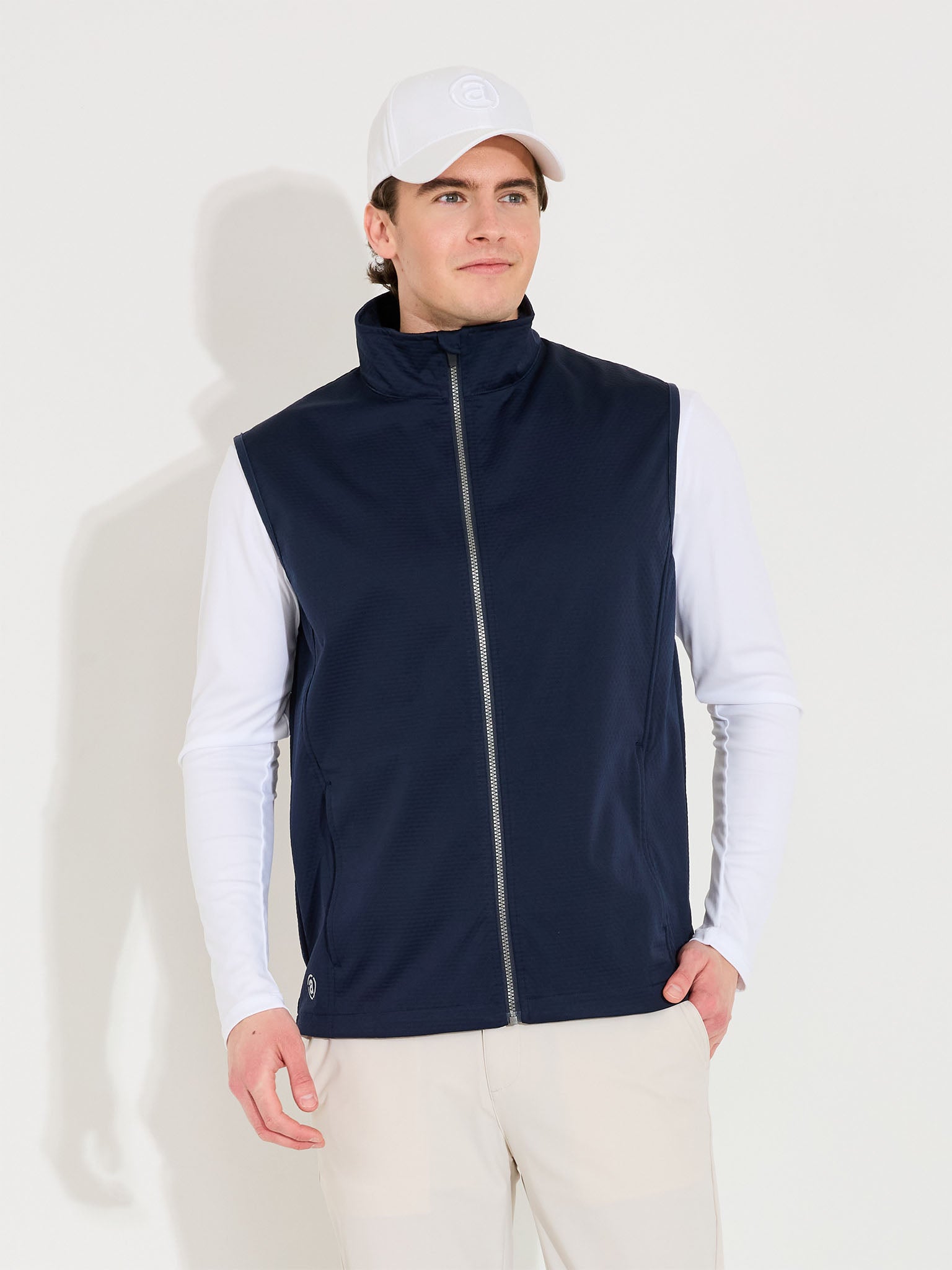 Mens Lytham softshell vest - navy