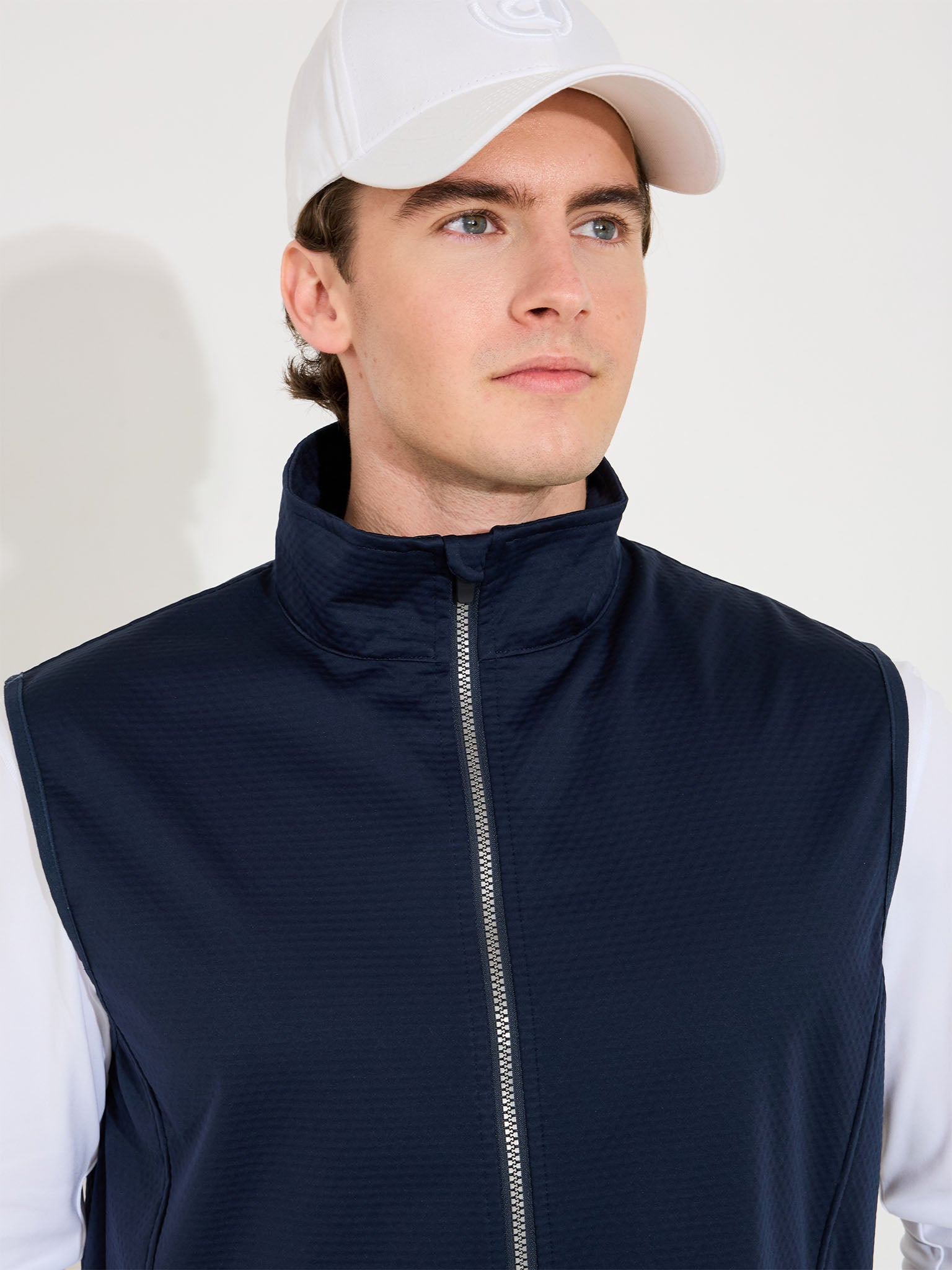 Mens Lytham softshell vest - navy-3