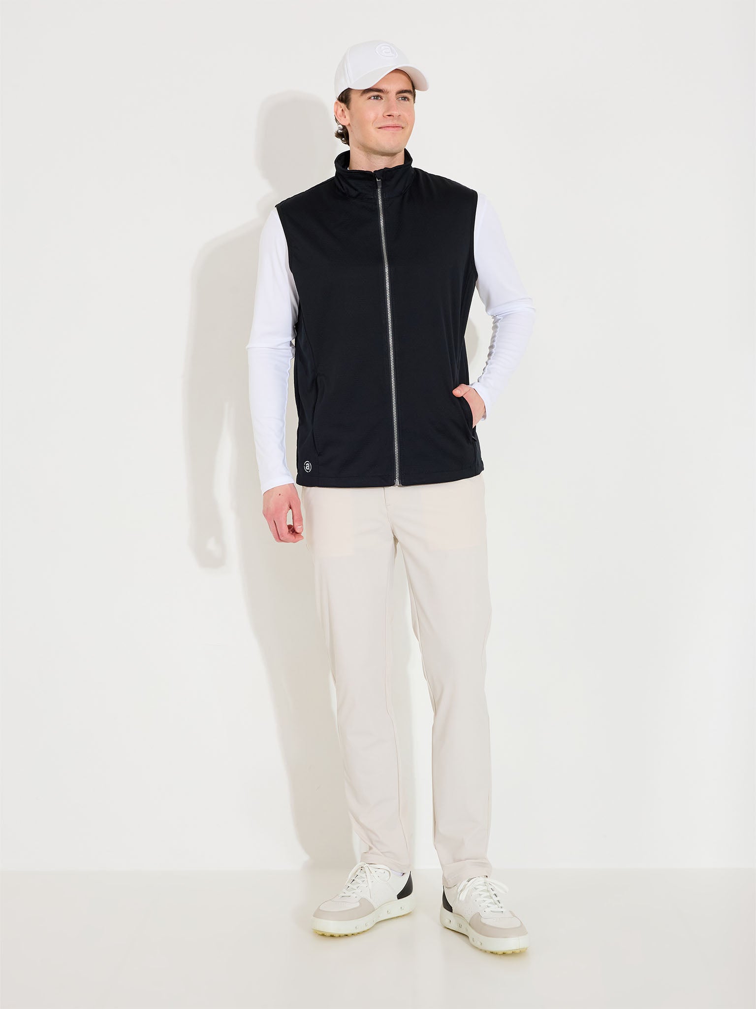 Mens Lytham softshell vest - black-4