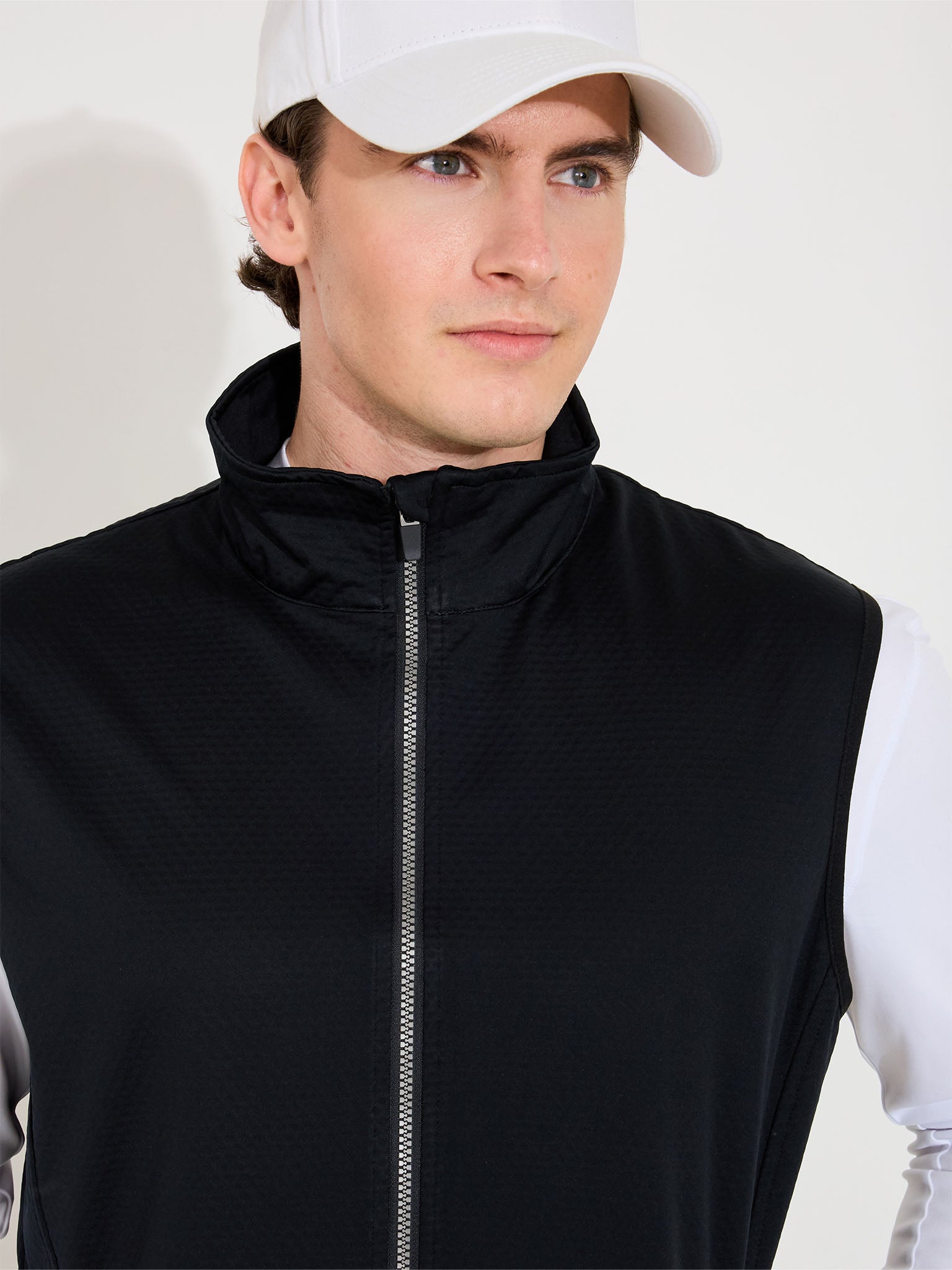 Mens Lytham softshell vest - black-3