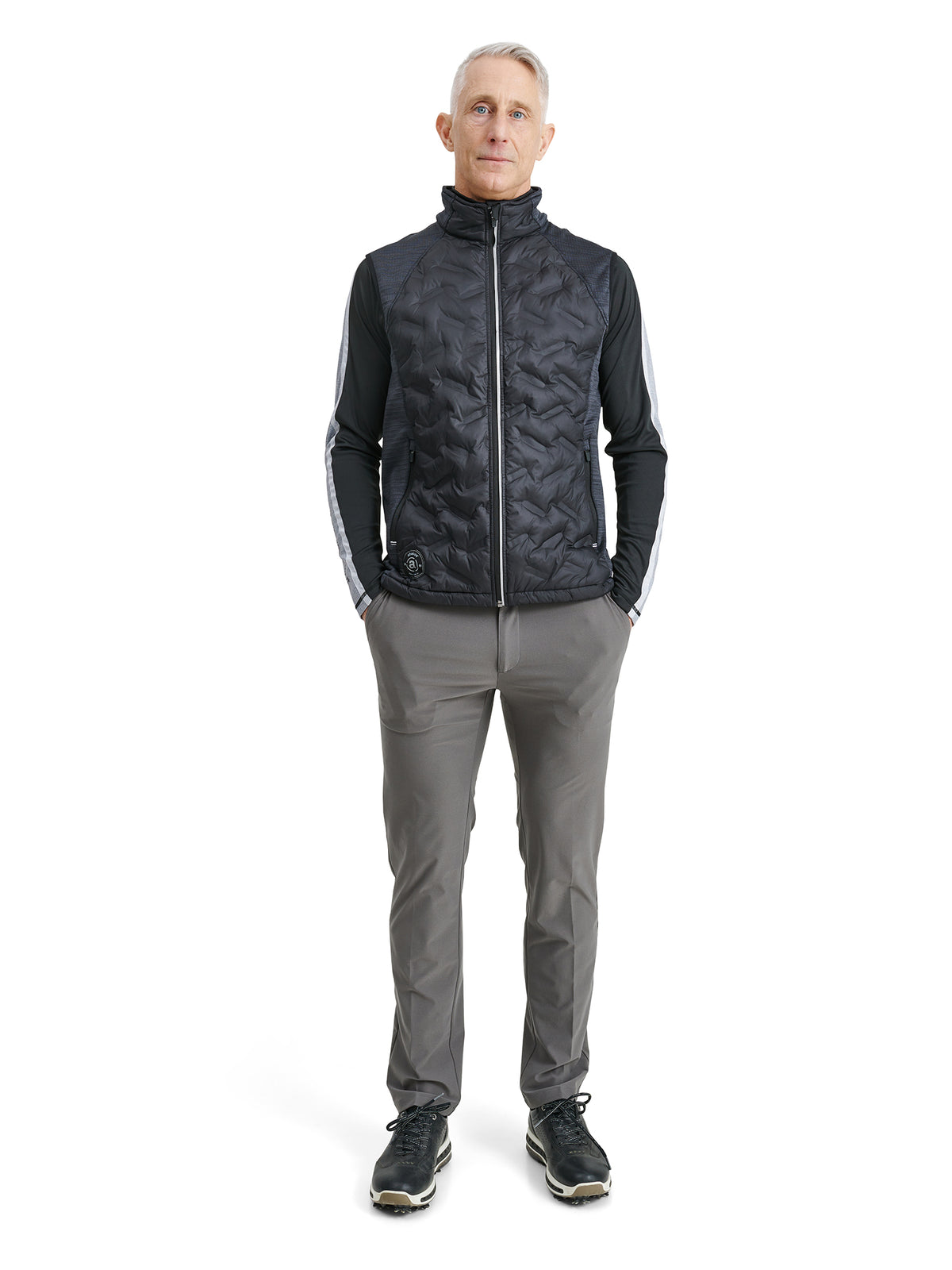 Mens Elgin hybrid vest - black-4