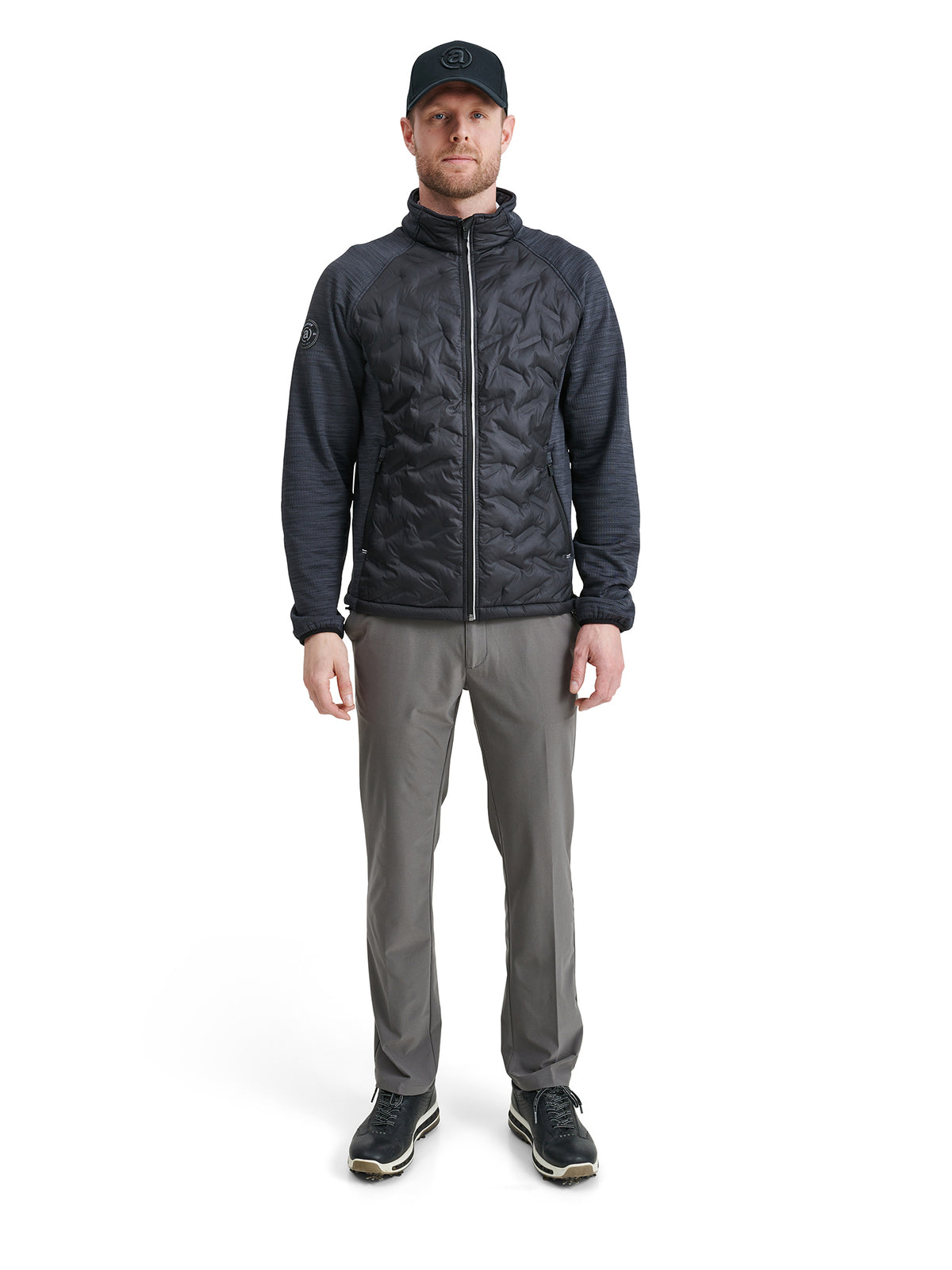 Mens Elgin hybrid  jacket - black-4
