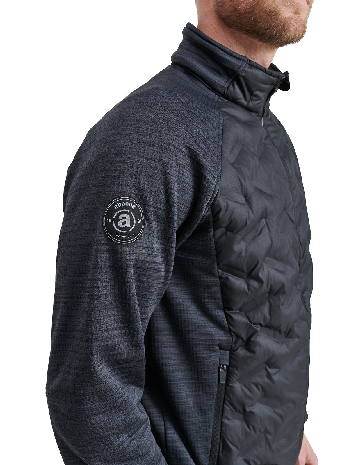 Mens Elgin hybrid  jacket - black-5