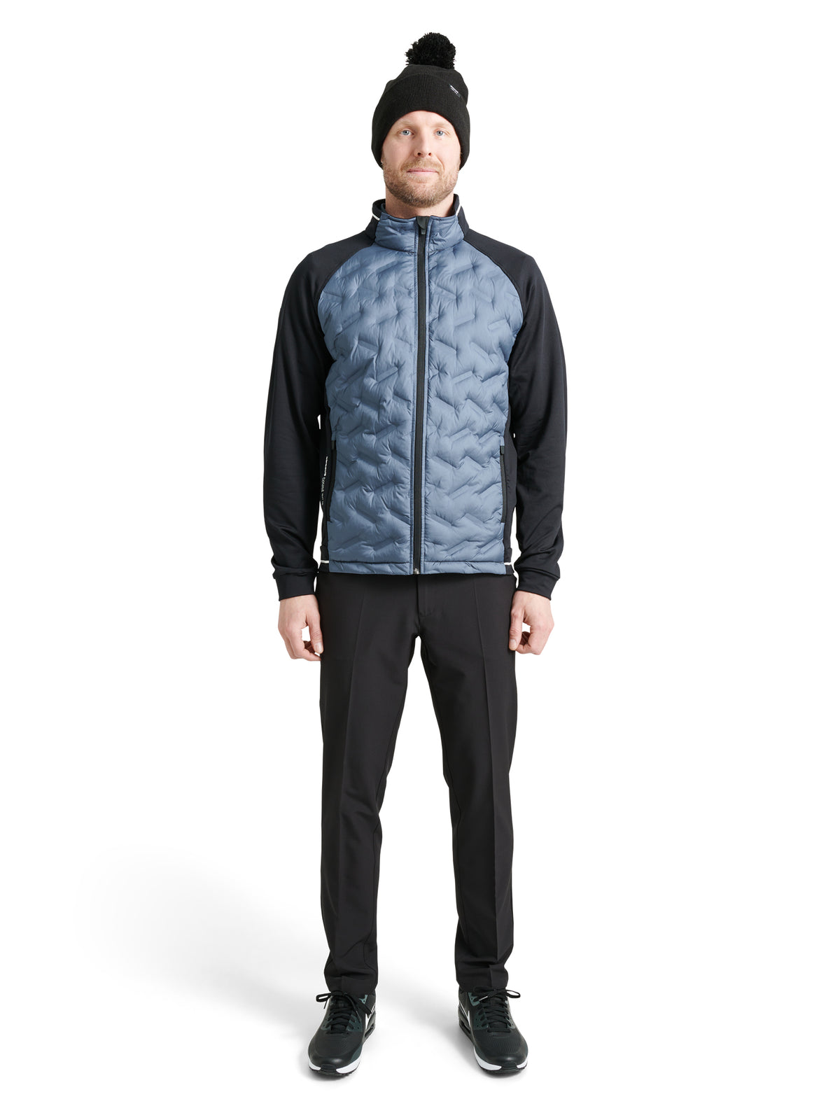 Mens Grove hybrid jacket - dusty blue-2