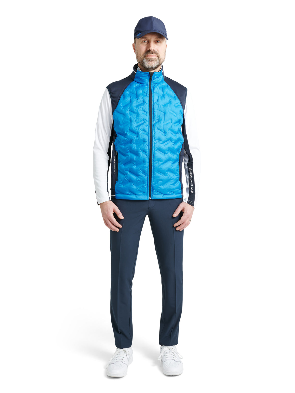 Mens Grove hybrid vest - ocean-2