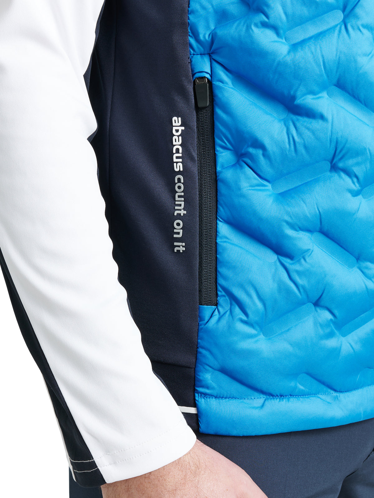 Mens Grove hybrid vest - ocean-4