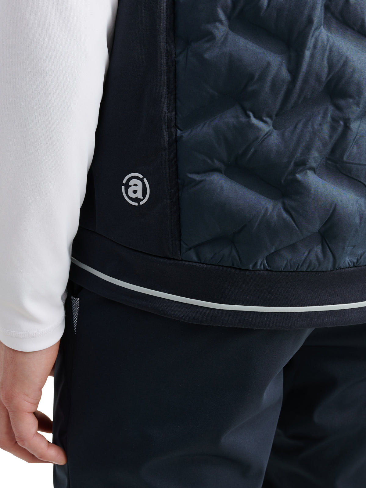 Mens Grove hybrid vest - navy/lt.grey-2