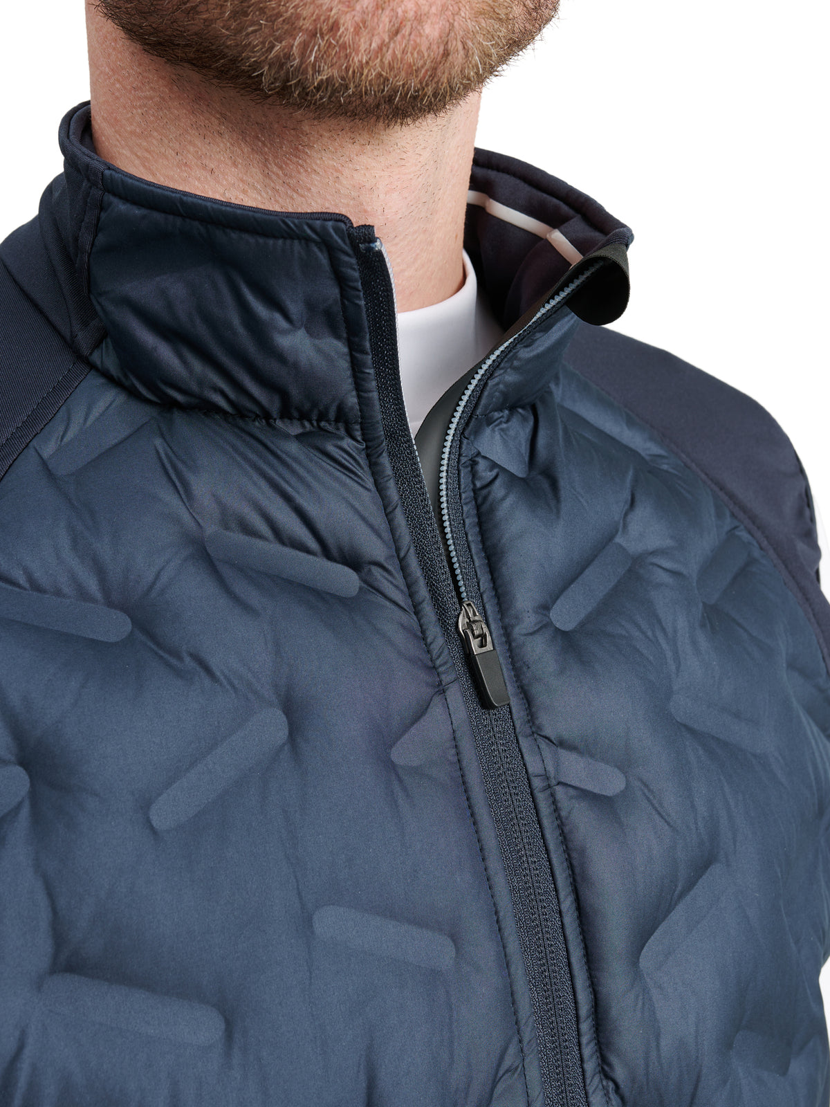 Mens Grove hybrid vest - navy/lt.grey-4