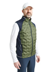 Mens Grove hybrid vest - forest