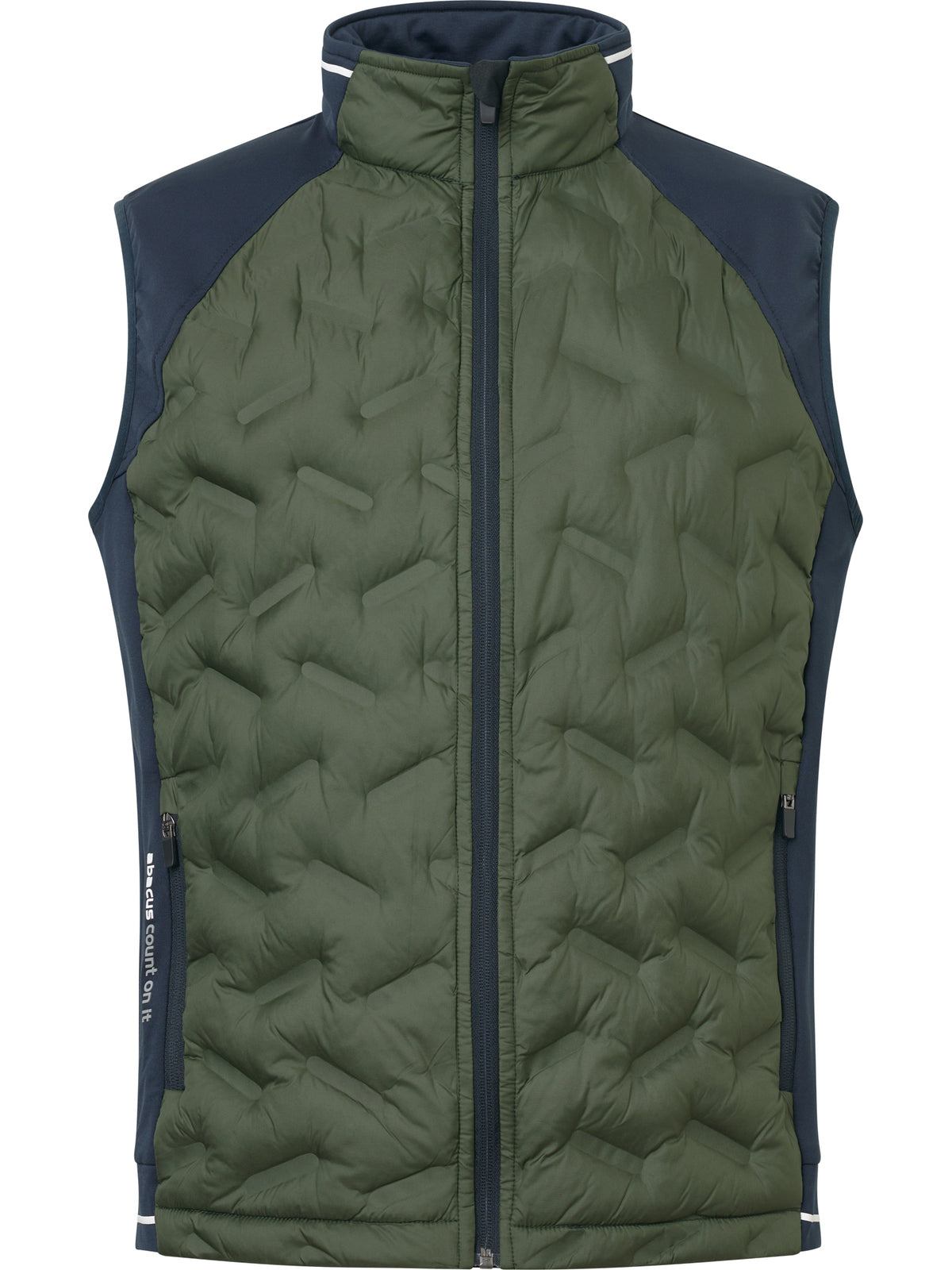 Mens Grove hybrid vest - forest-6
