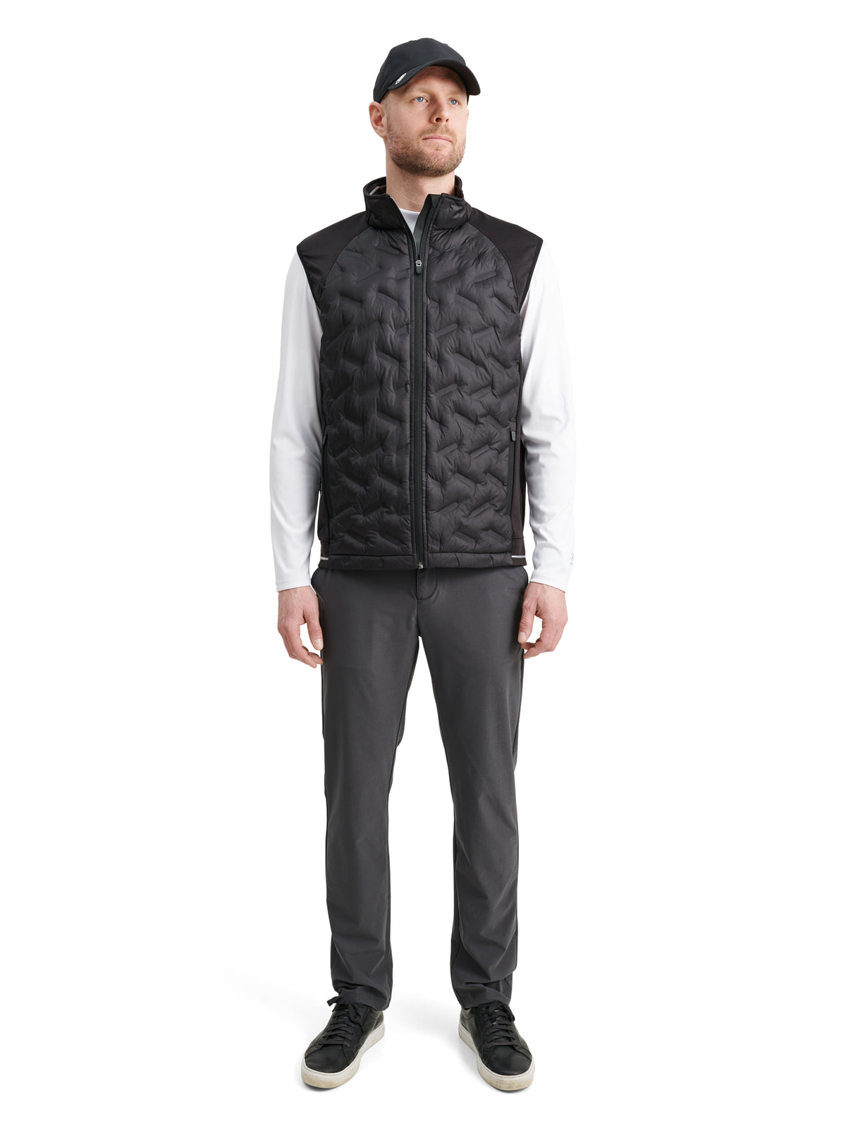 Mens Grove hybrid vest - black-3