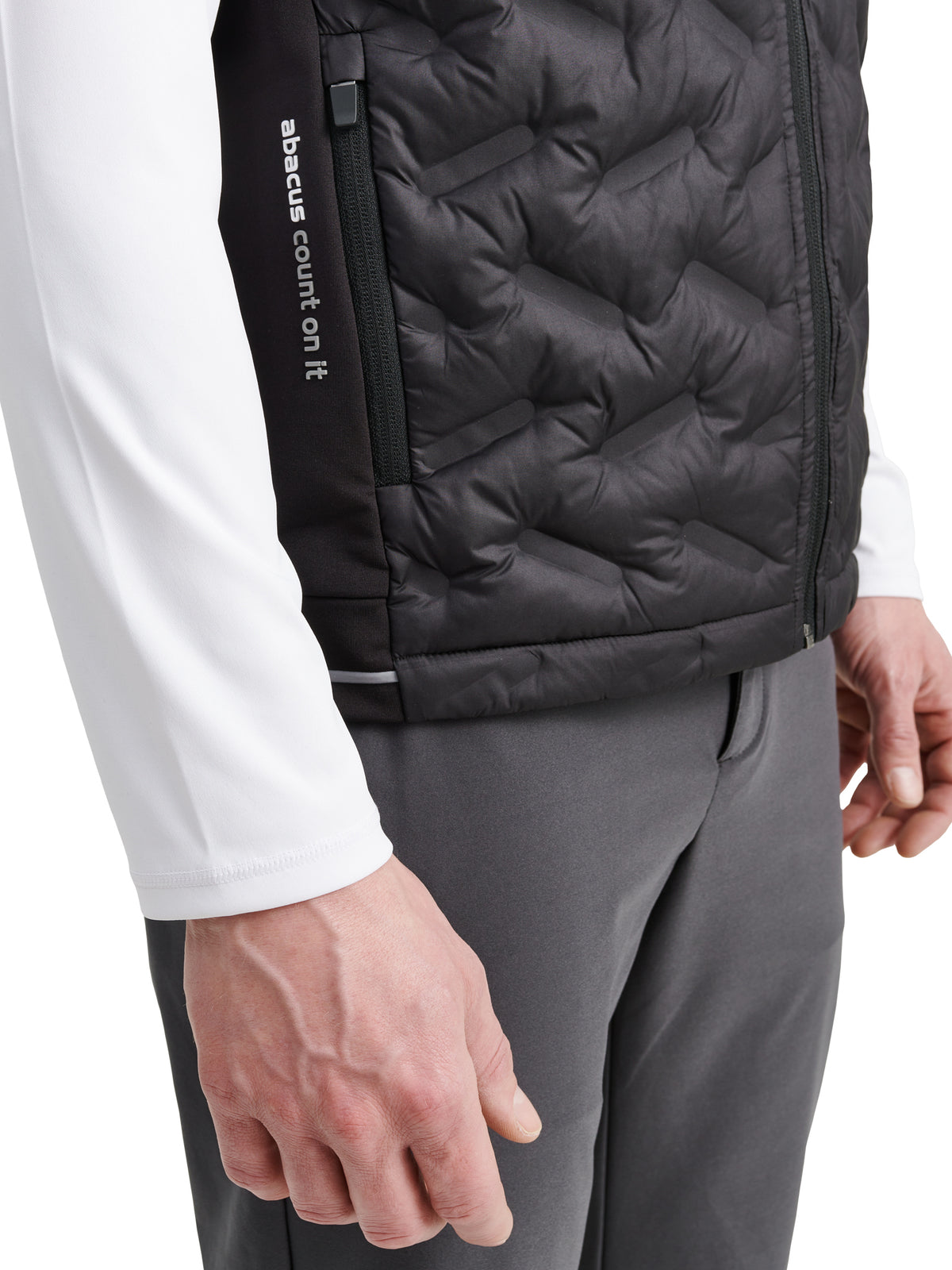 Mens Grove hybrid vest - black-4