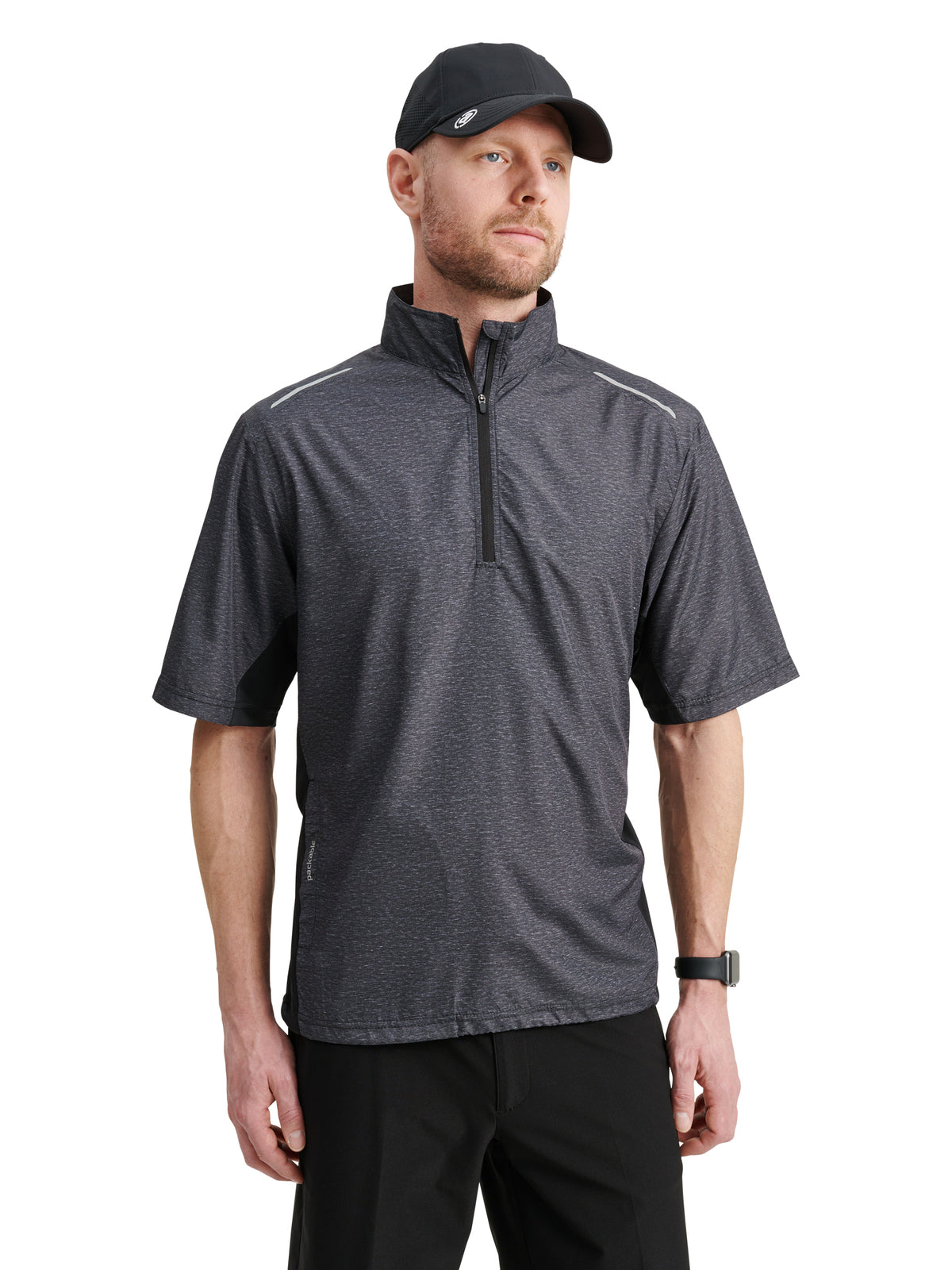 Mens Ganton stretch windshirt - antracit-1