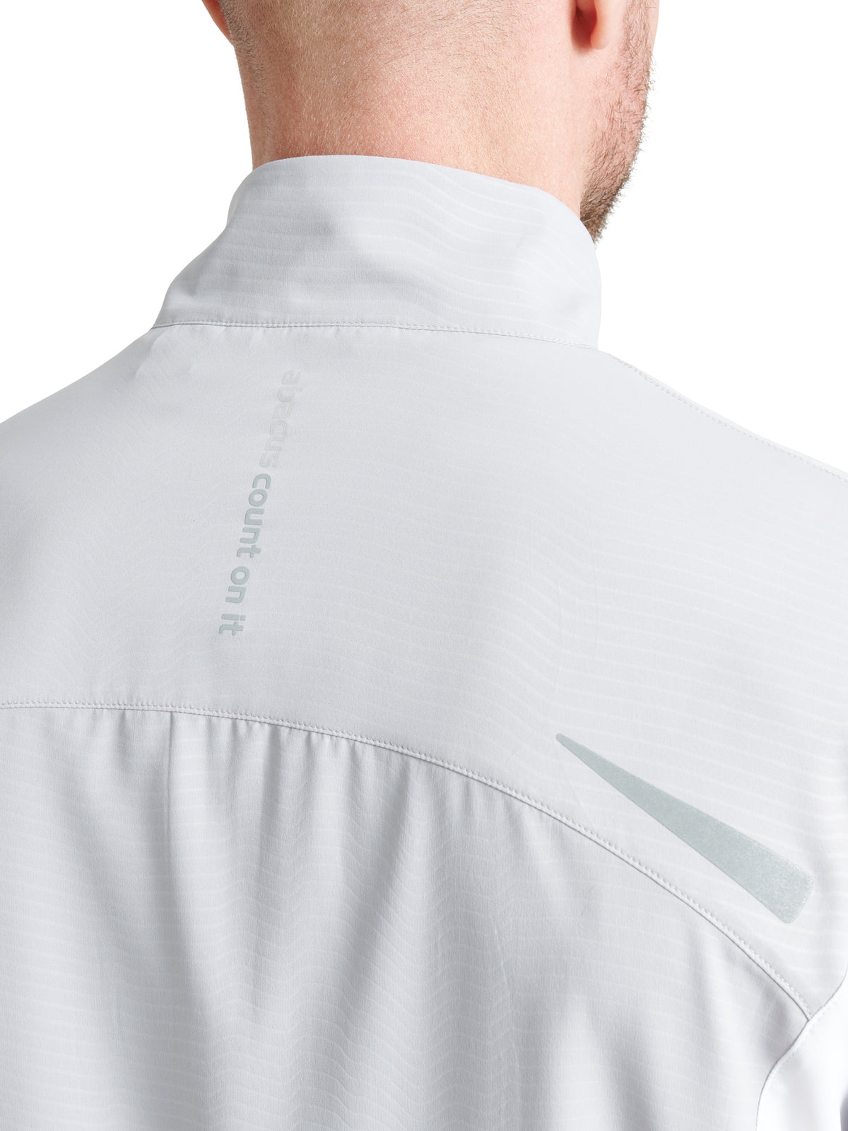 Mens Lanark stretch windshirt - grey/white-4