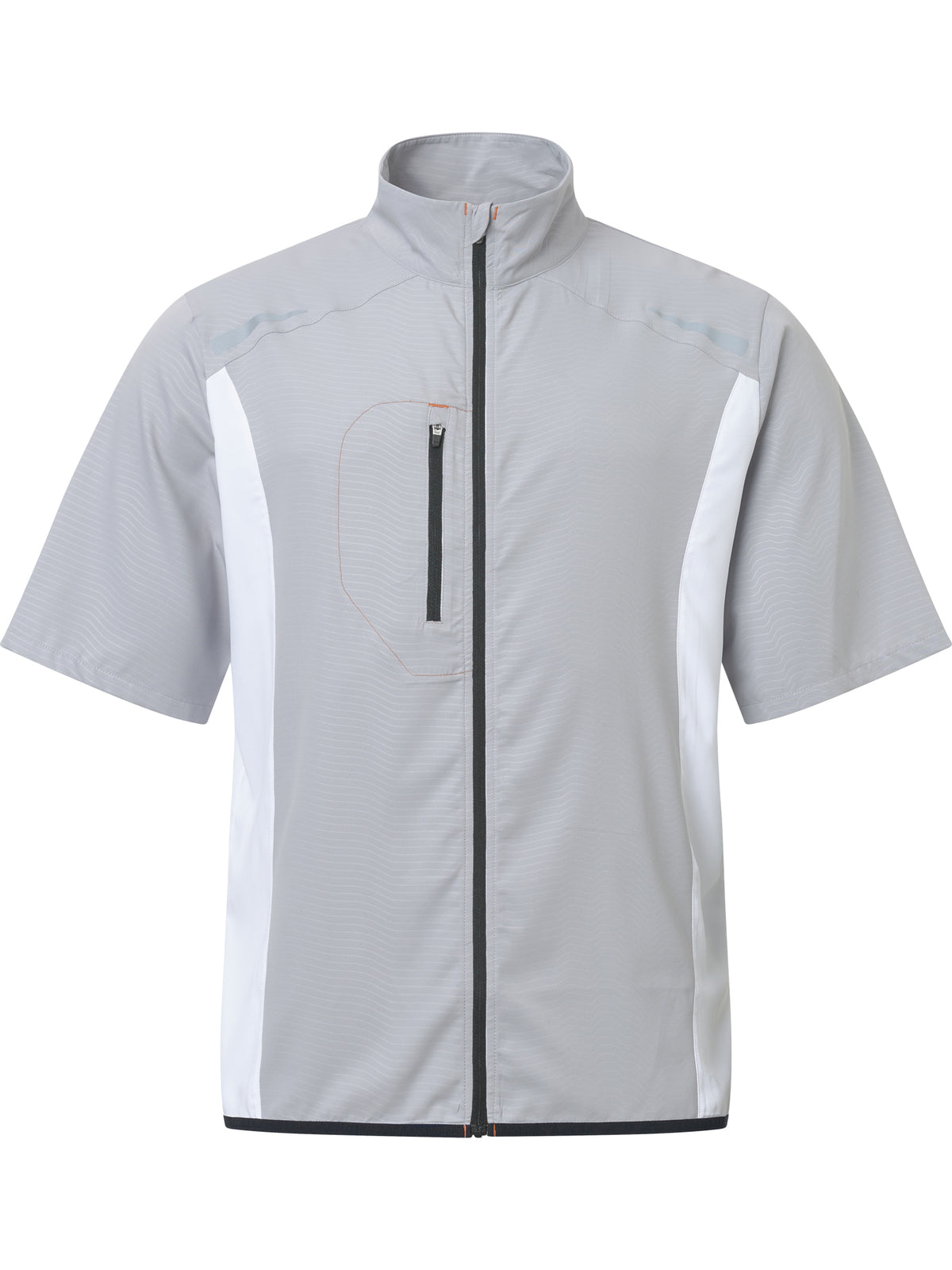 Mens Lanark stretch windshirt - grey/white-6