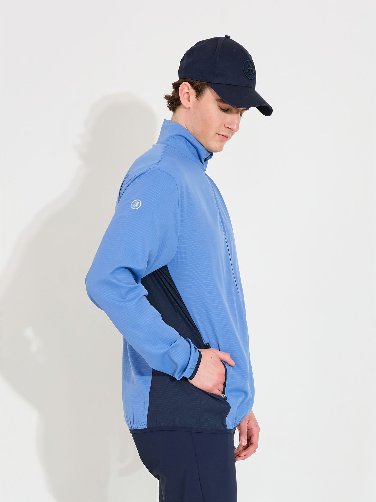 Mens Lanark classics stretch windjacket - horizon blue-5
