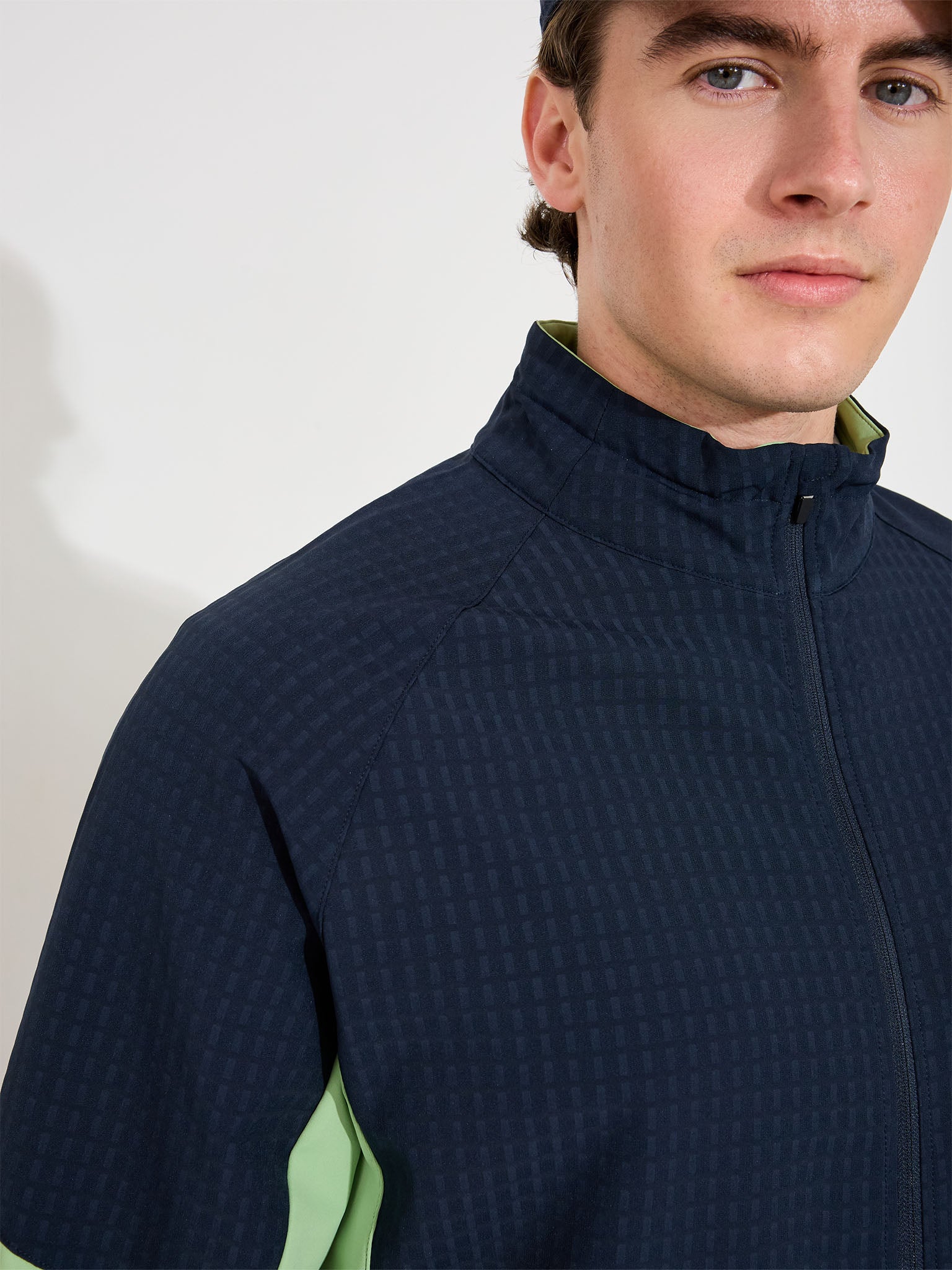 Mens Wedge hybrid shirt - apple/navy-3