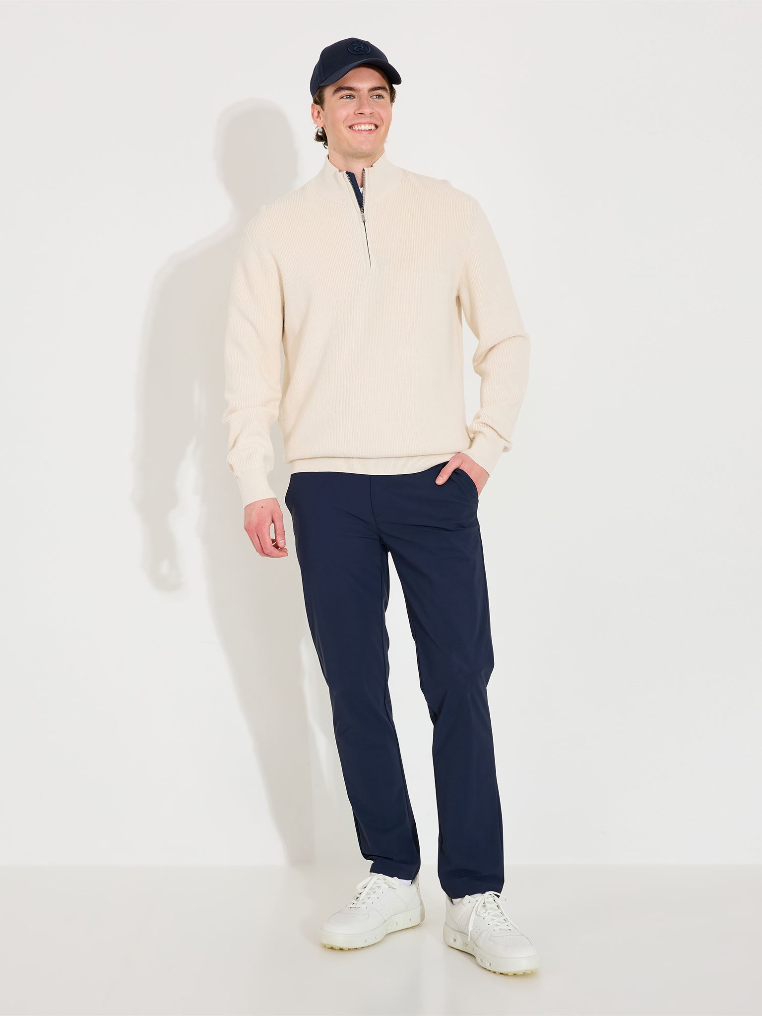 Mens Niblick knitted pullover - clam-4