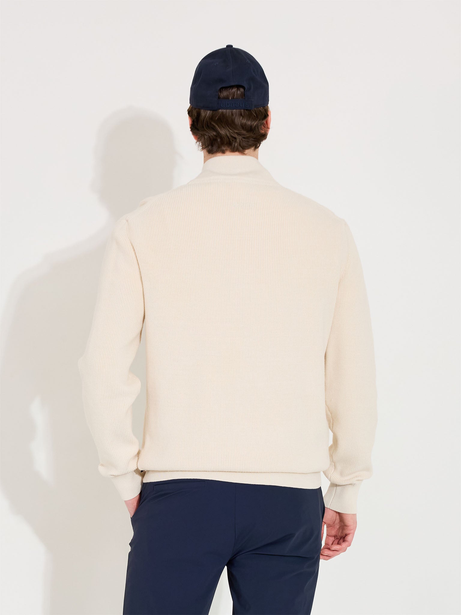 Mens Niblick knitted pullover - clam