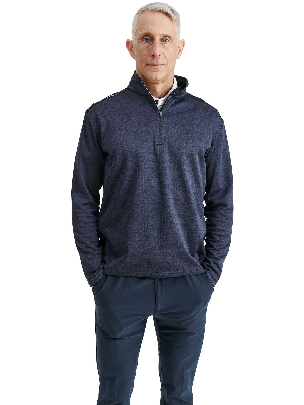 Mens Sunningdale halfzip - navy-1
