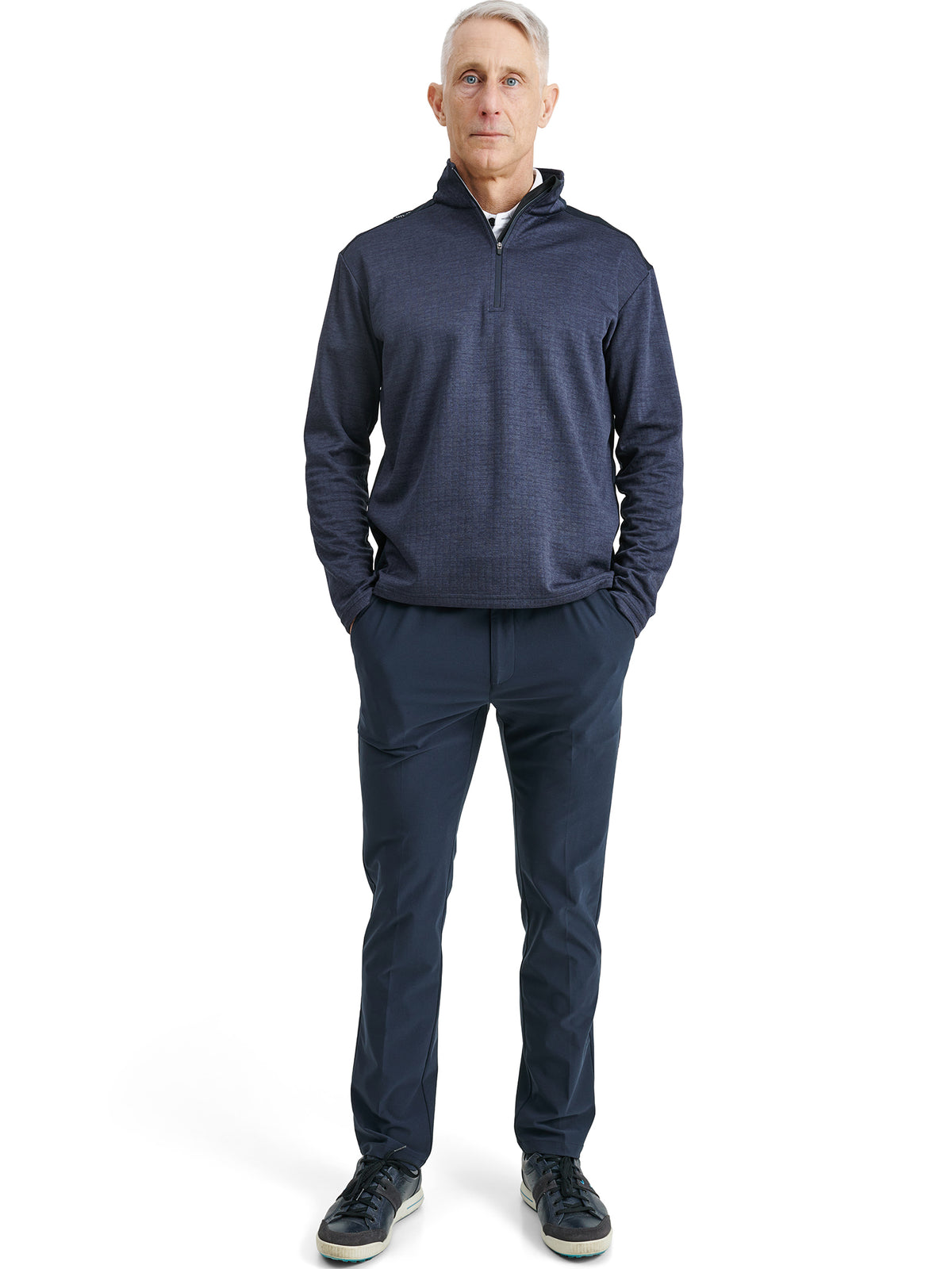 Mens Sunningdale halfzip - navy-3