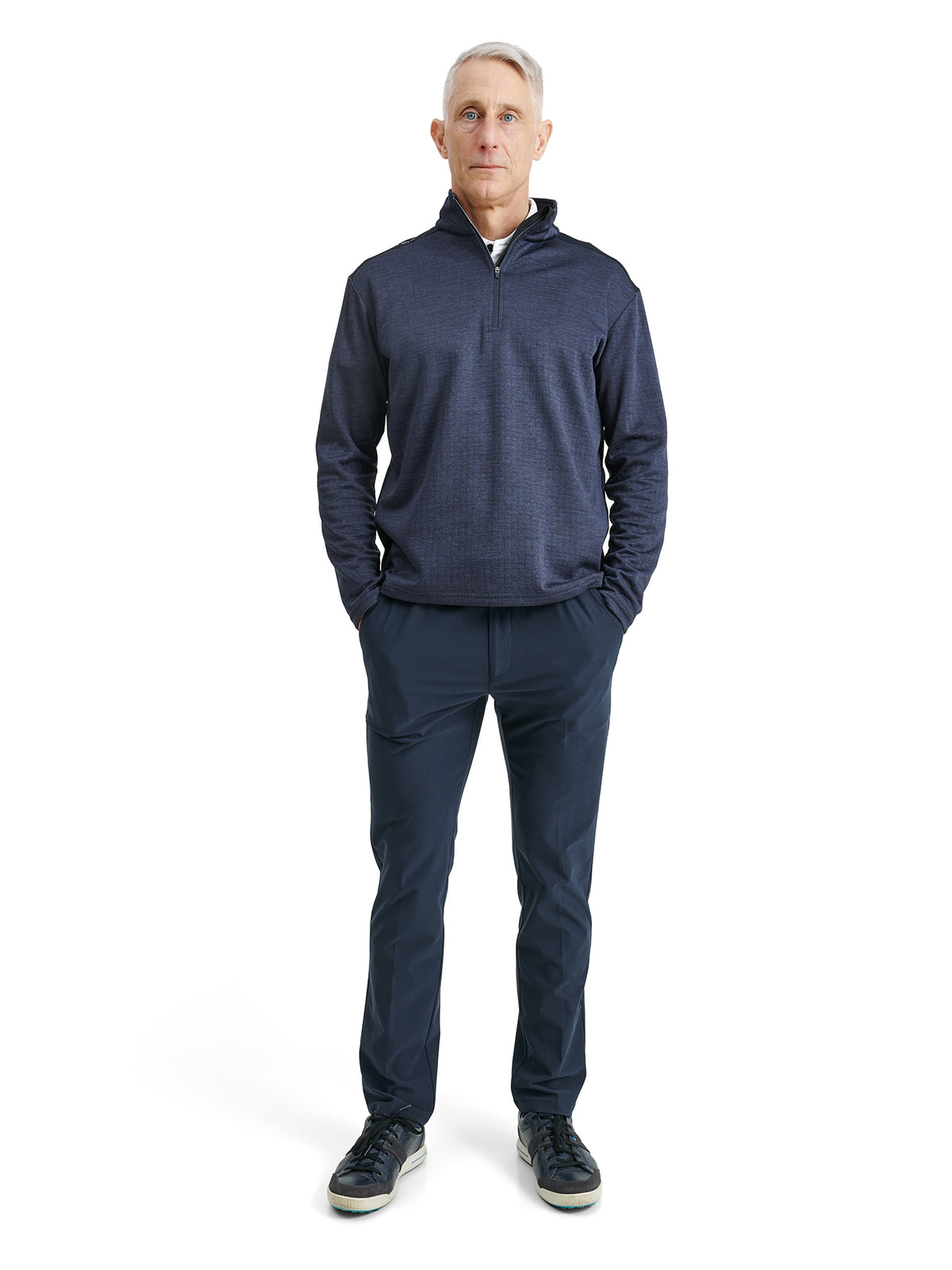 Mens Sunningdale halfzip - navy-4