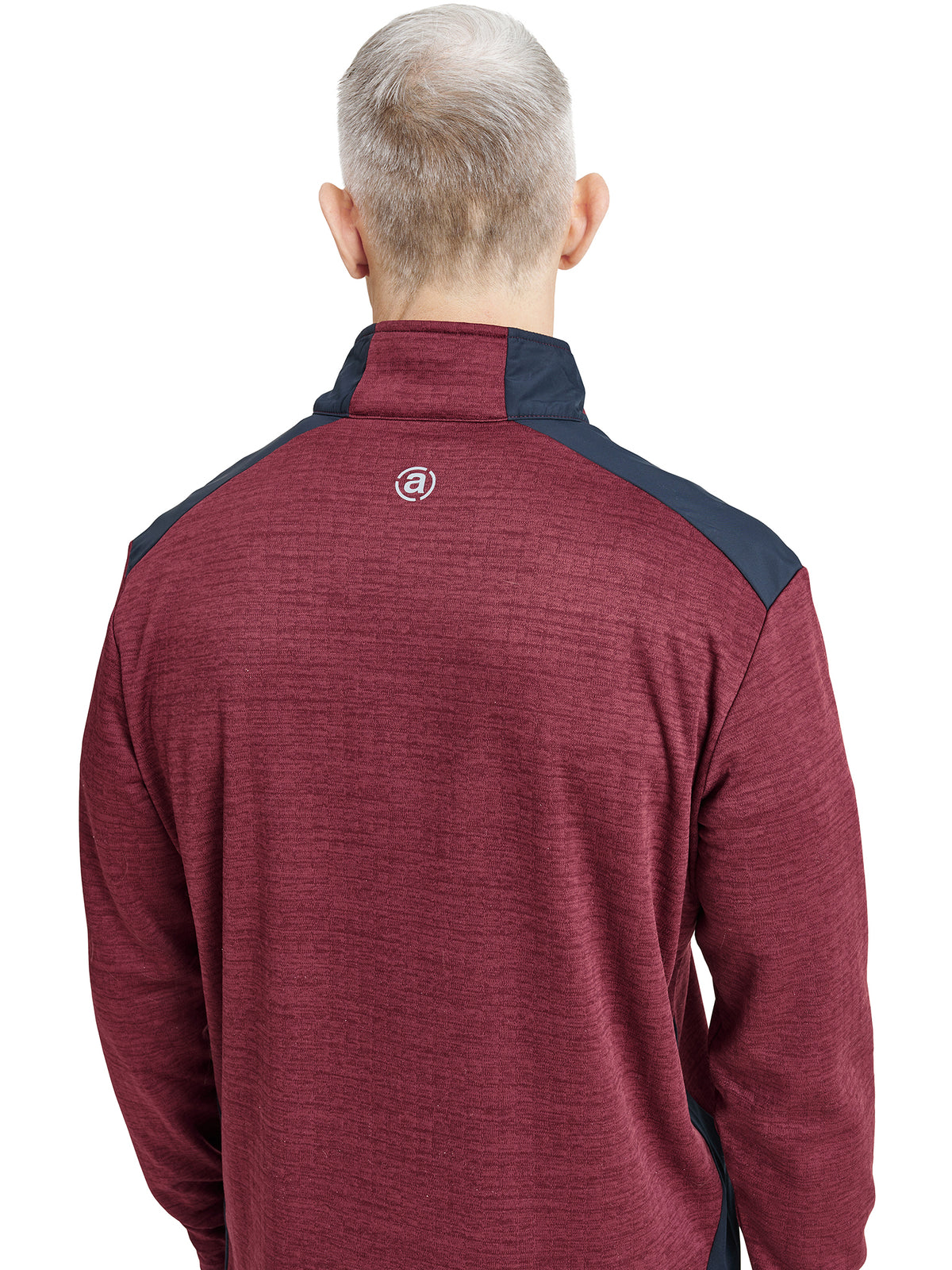 Mens Sunningdale halfzip - cranberry-2