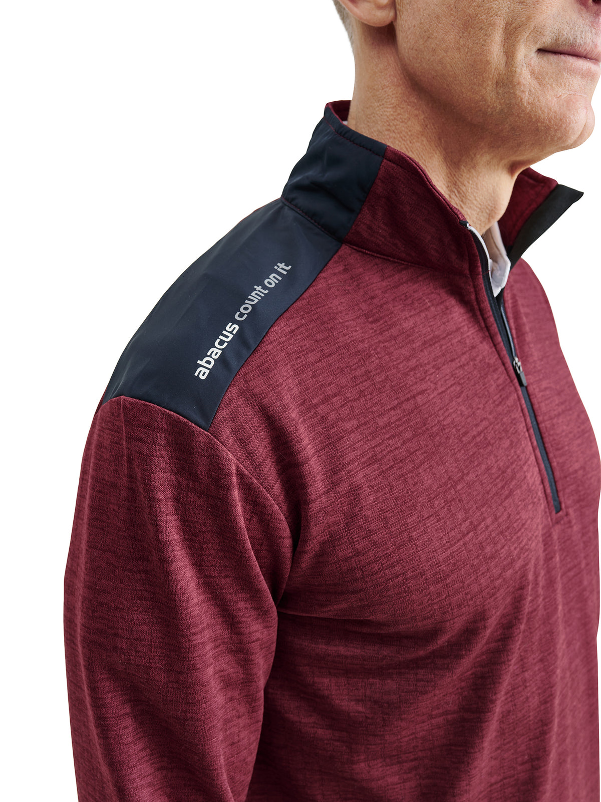 Mens Sunningdale halfzip - cranberry-5