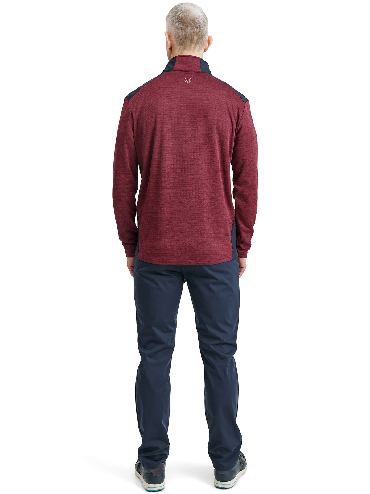 Mens Sunningdale halfzip - cranberry-6