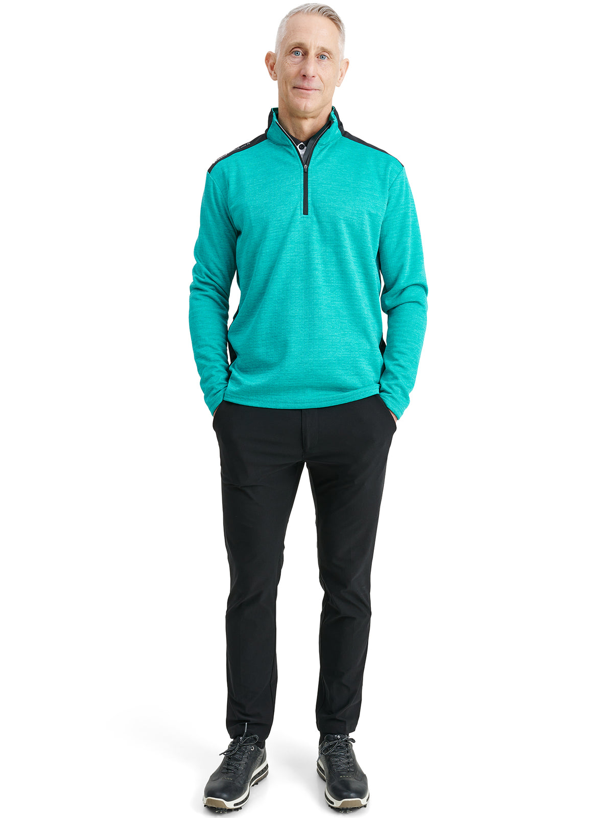 Mens Sunningdale halfzip - eucalyptus-3