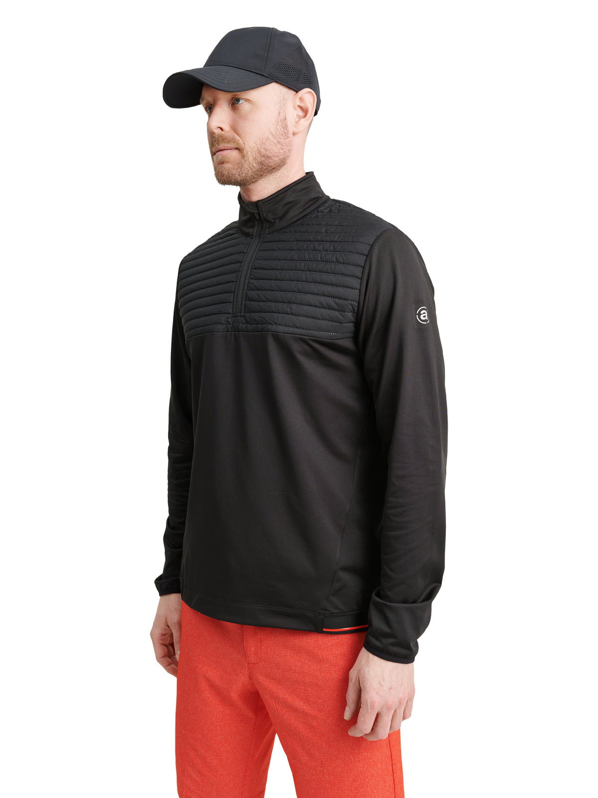 Mens Gleneagles thermo midlayer - sunset-1