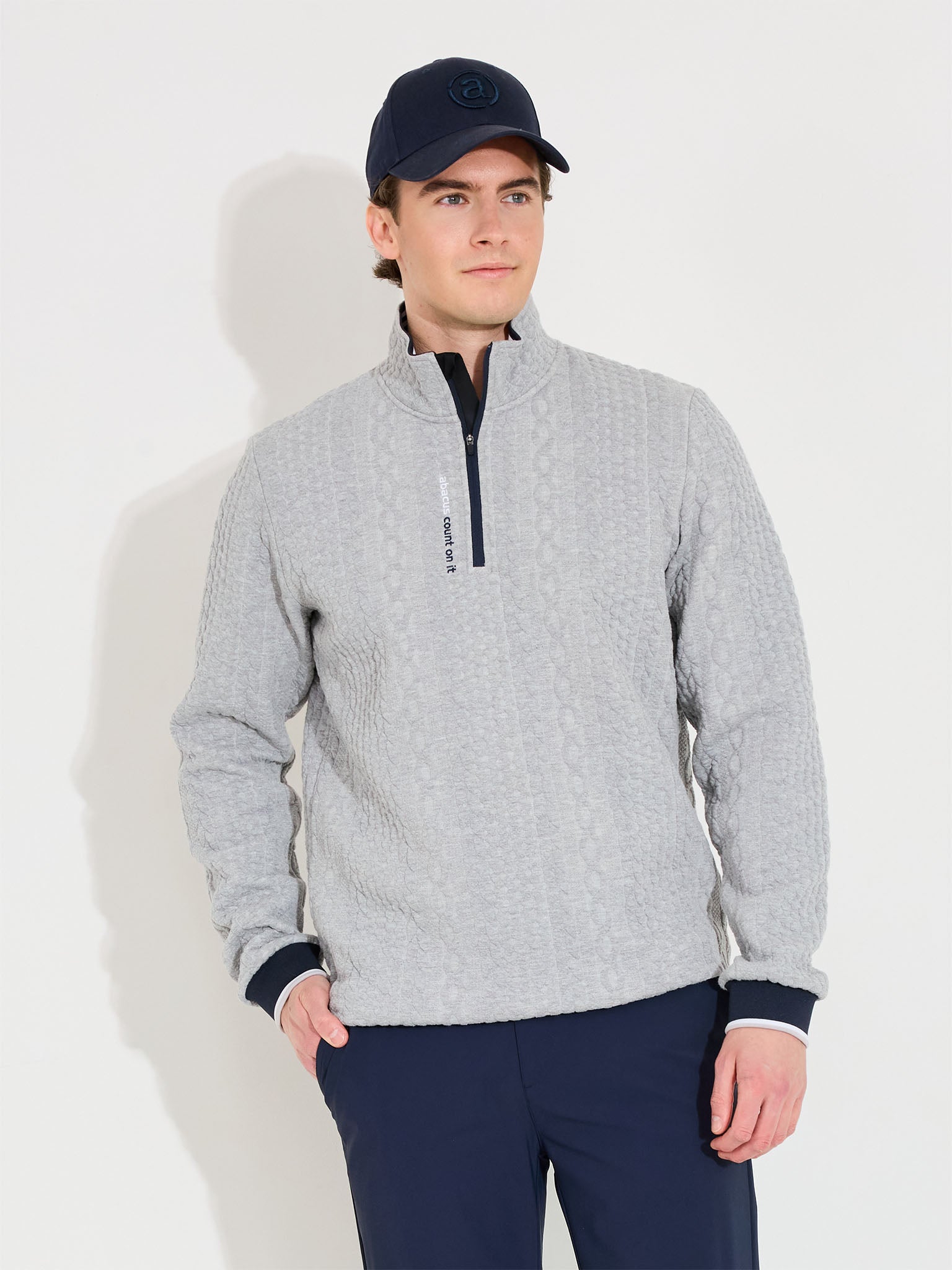 Mens Woburn midlayer - lt.greymelange