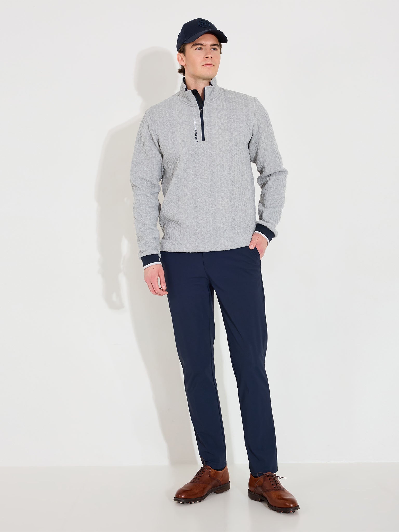 Mens Woburn midlayer - lt.greymelange